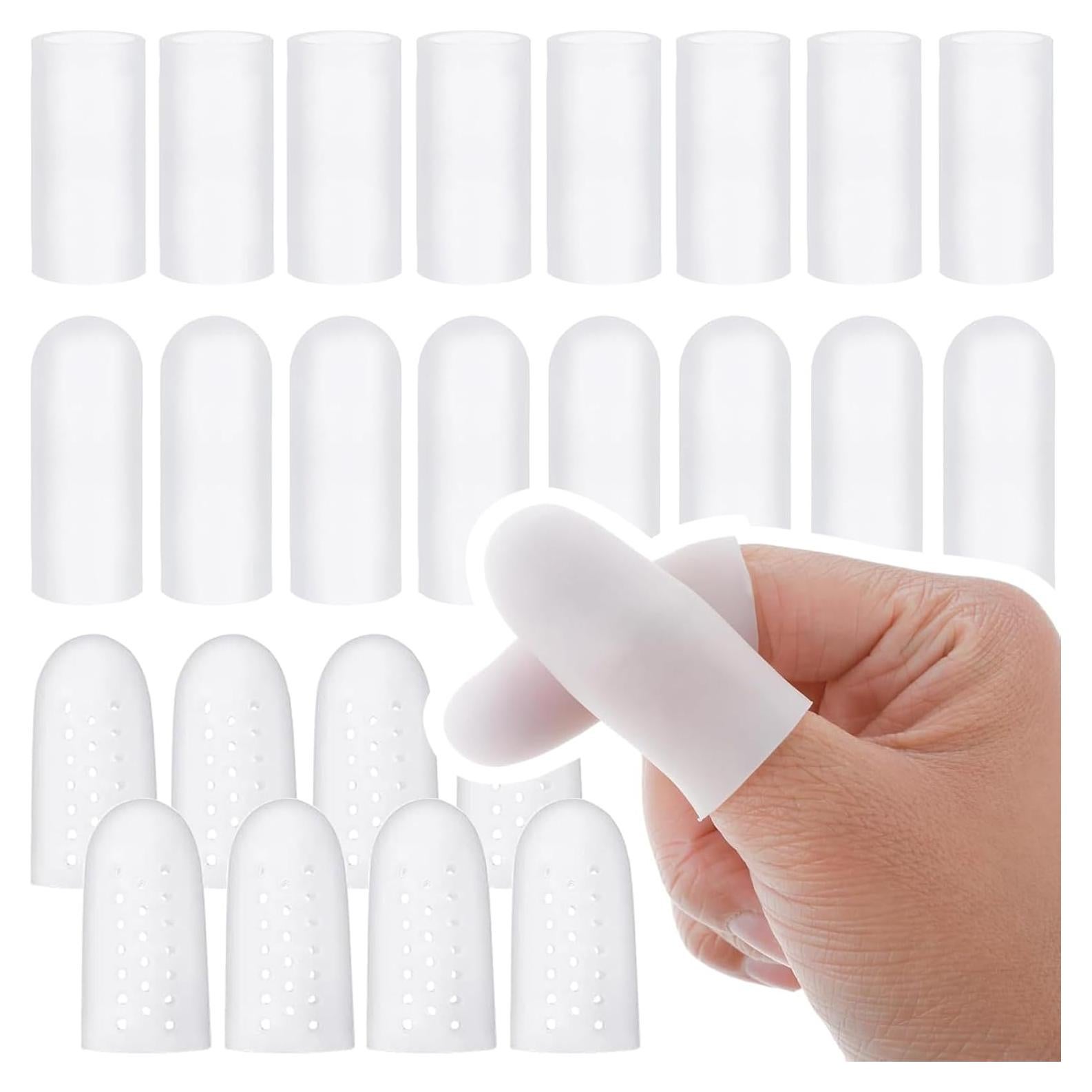 Fundas de Dedo de Silicona ADULLPONY 24 PCS - Protección para Artritis y Eccema