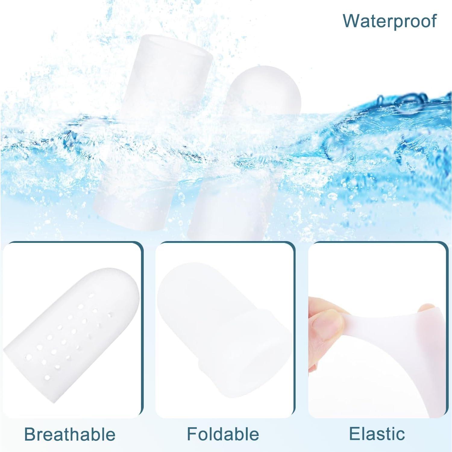 Fundas de Dedo de Silicona ADULLPONY 24 PCS - Protección para Artritis y Eccema