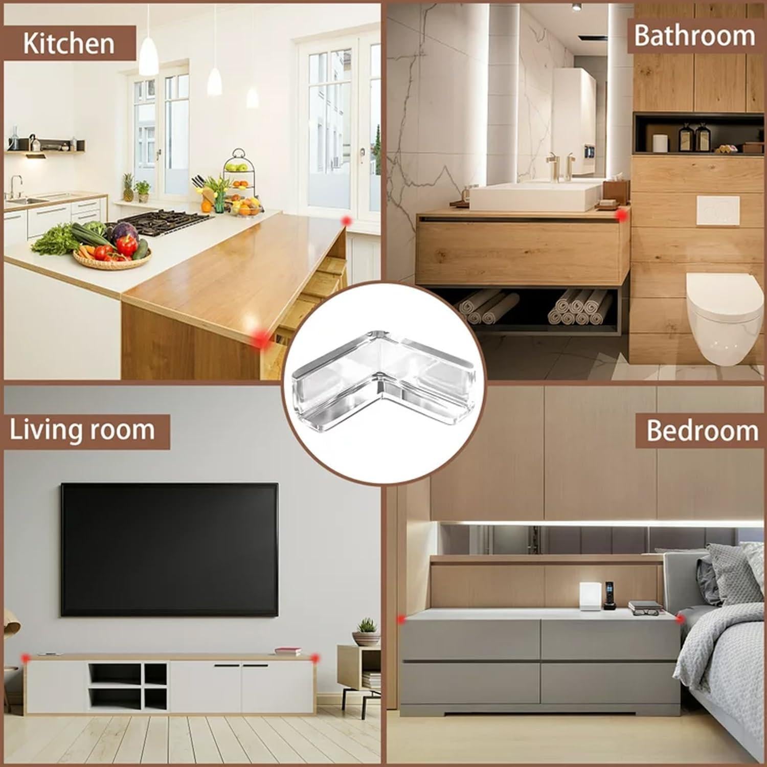 Paquete de 16 Protectores de Esquinas MOYONTE Transparente L