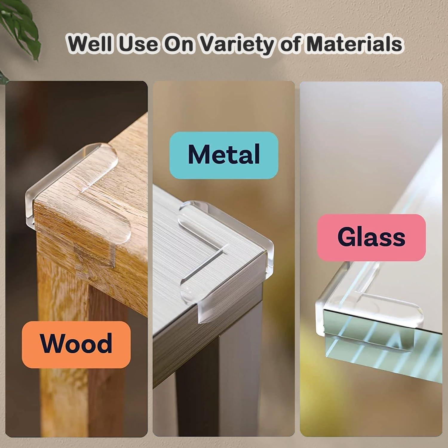 Paquete de 16 Protectores de Esquinas MOYONTE Transparente L