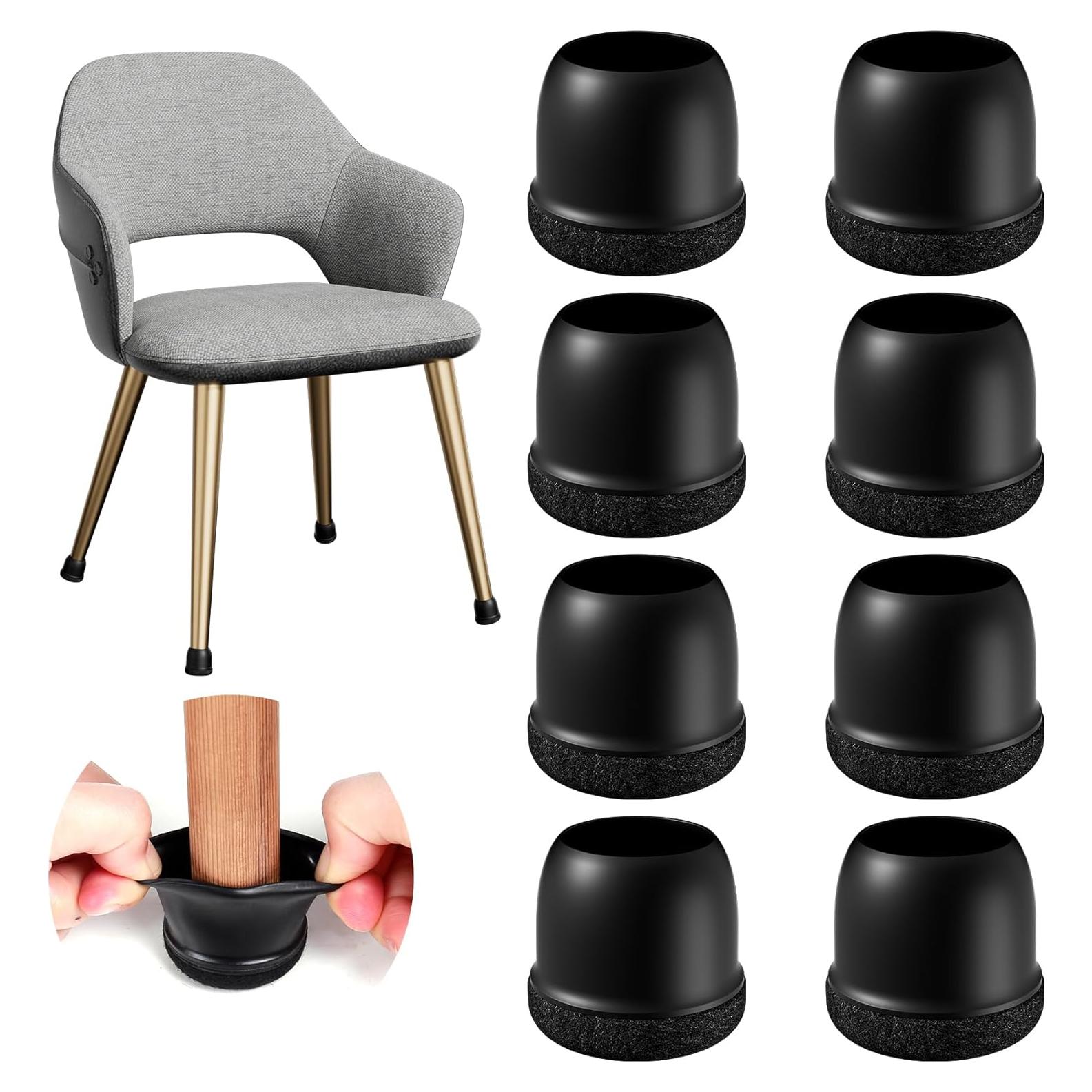 24 Protectores de Patas de Silla GAGUIUP Silicona y Fieltro
