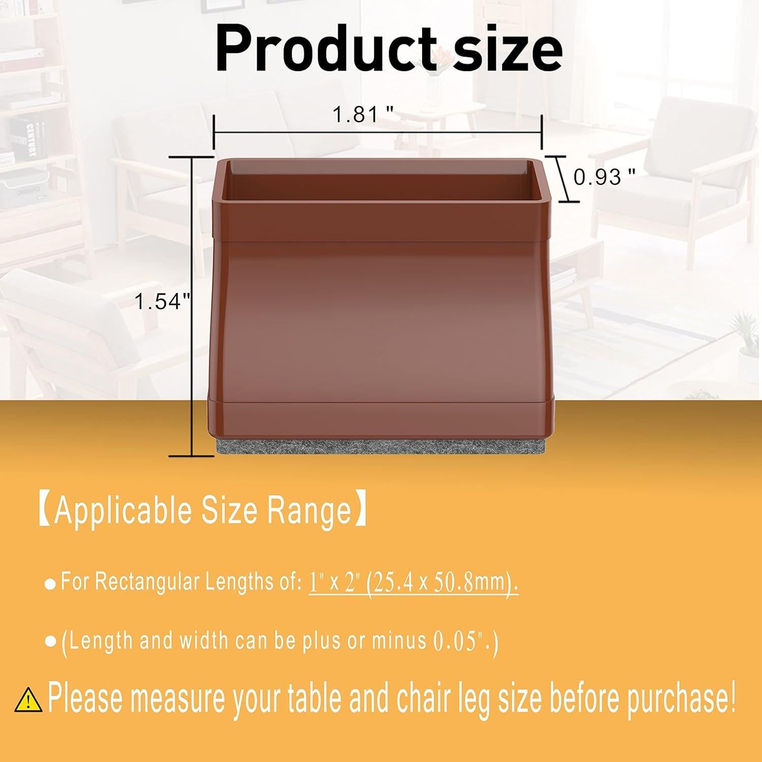 Protectores de Pies de Silla CHWM 16 PCS Silicona Marrón