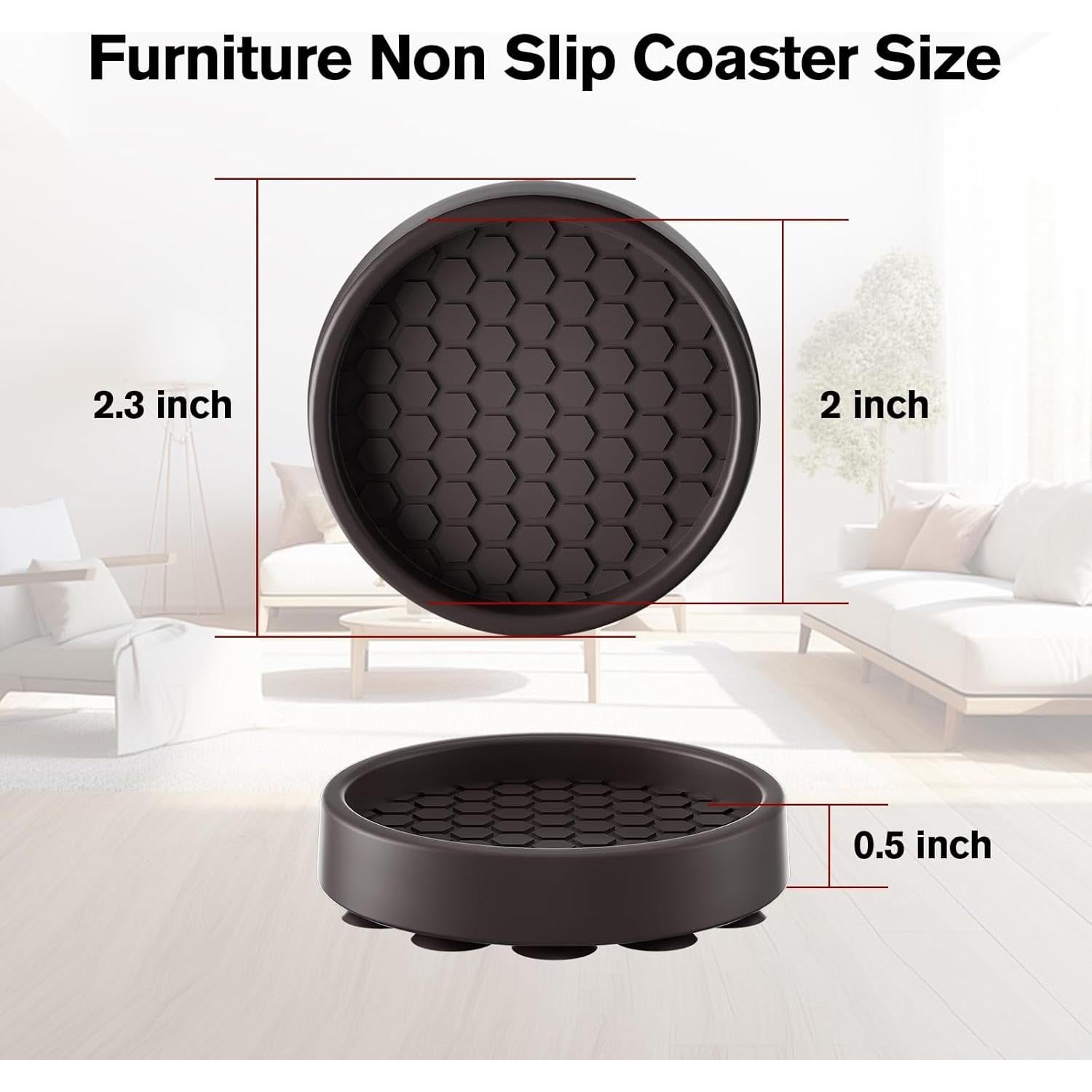 Almohadillas Antideslizantes BOIVSHI 16 Pcs 5.08 cm para Muebles