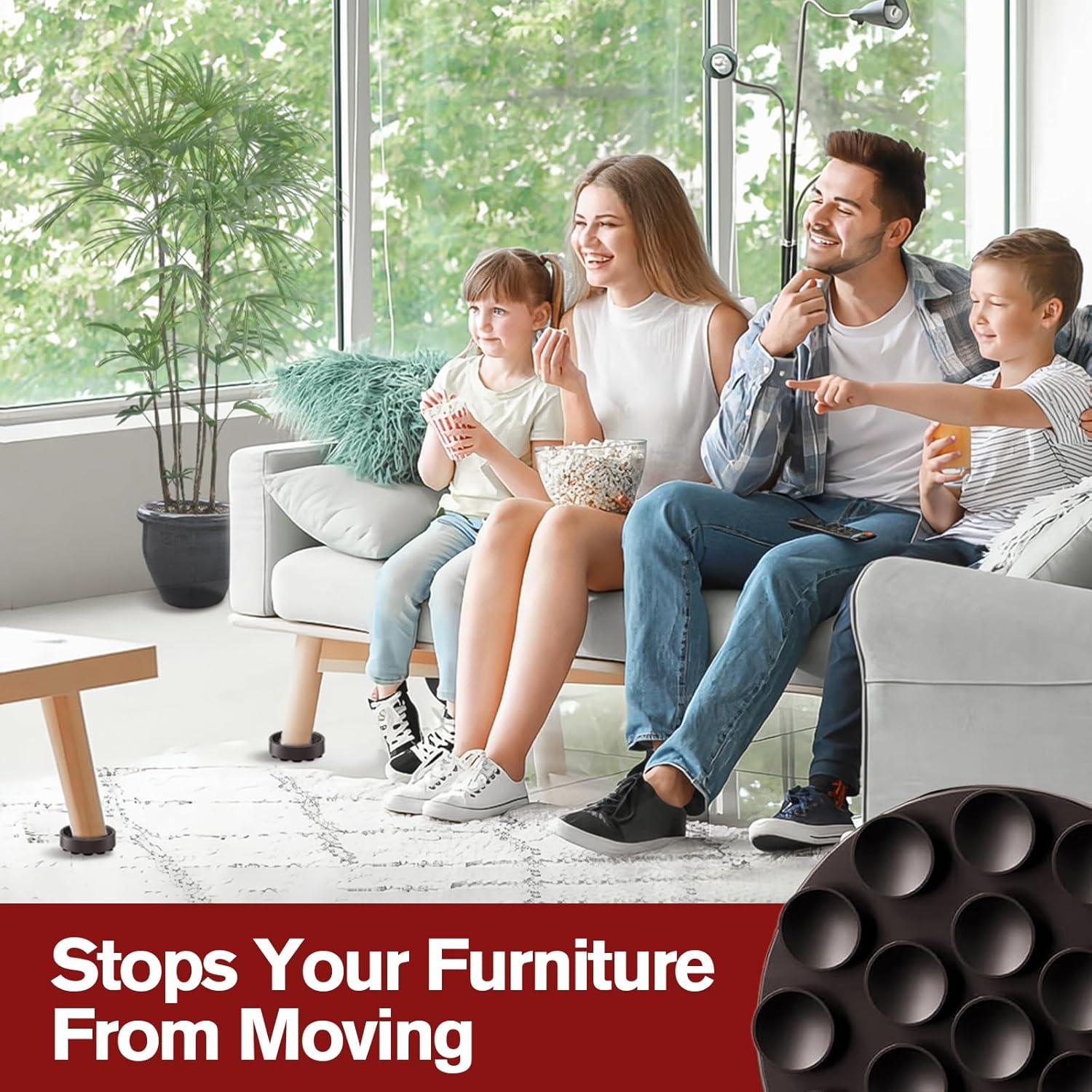 Almohadillas Antideslizantes BOIVSHI 16 Pcs 5.08 cm para Muebles