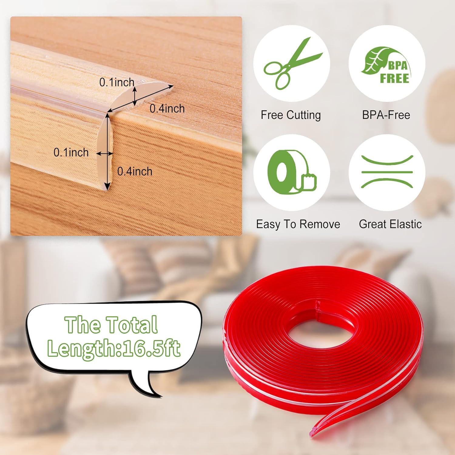 Protectores de Bordes de Mesa Gioriches - 5m Silicona Transparente