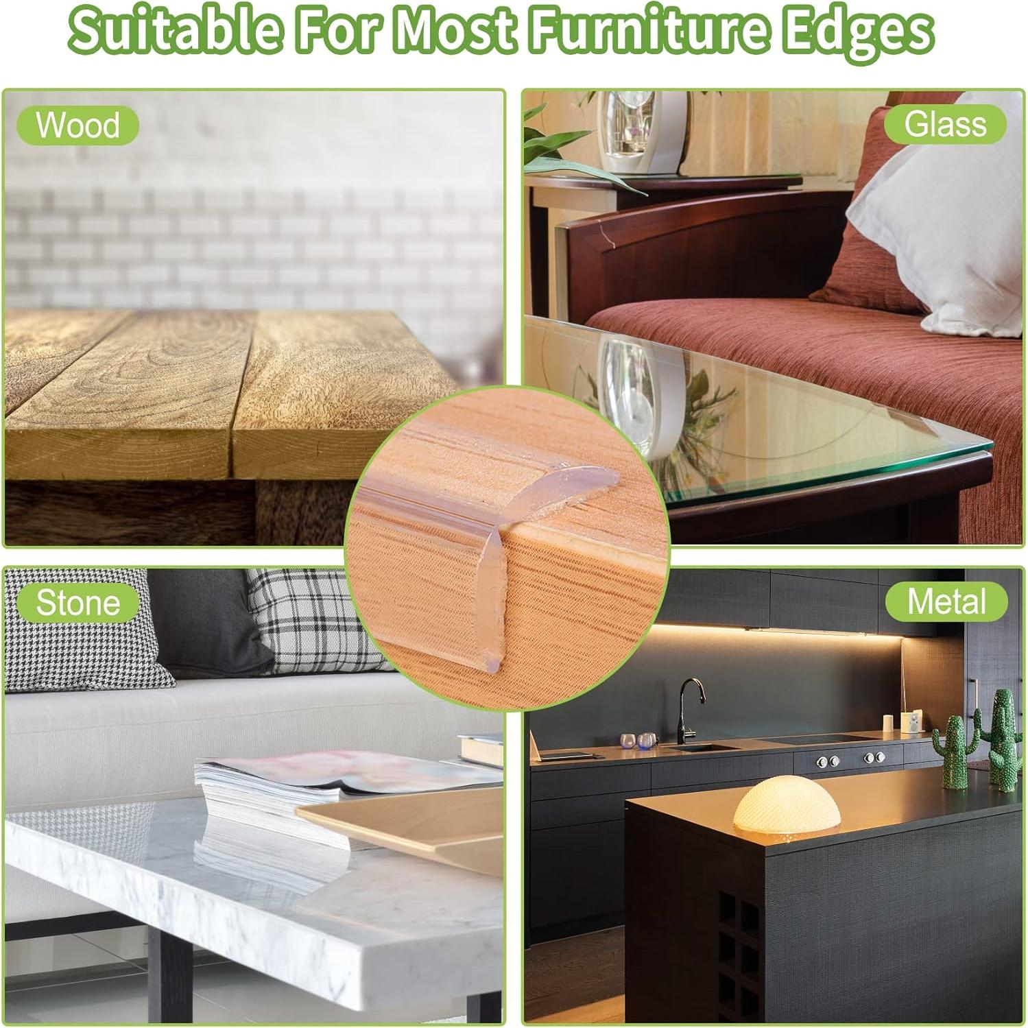 Protectores de Bordes de Mesa Gioriches - 5m Silicona Transparente