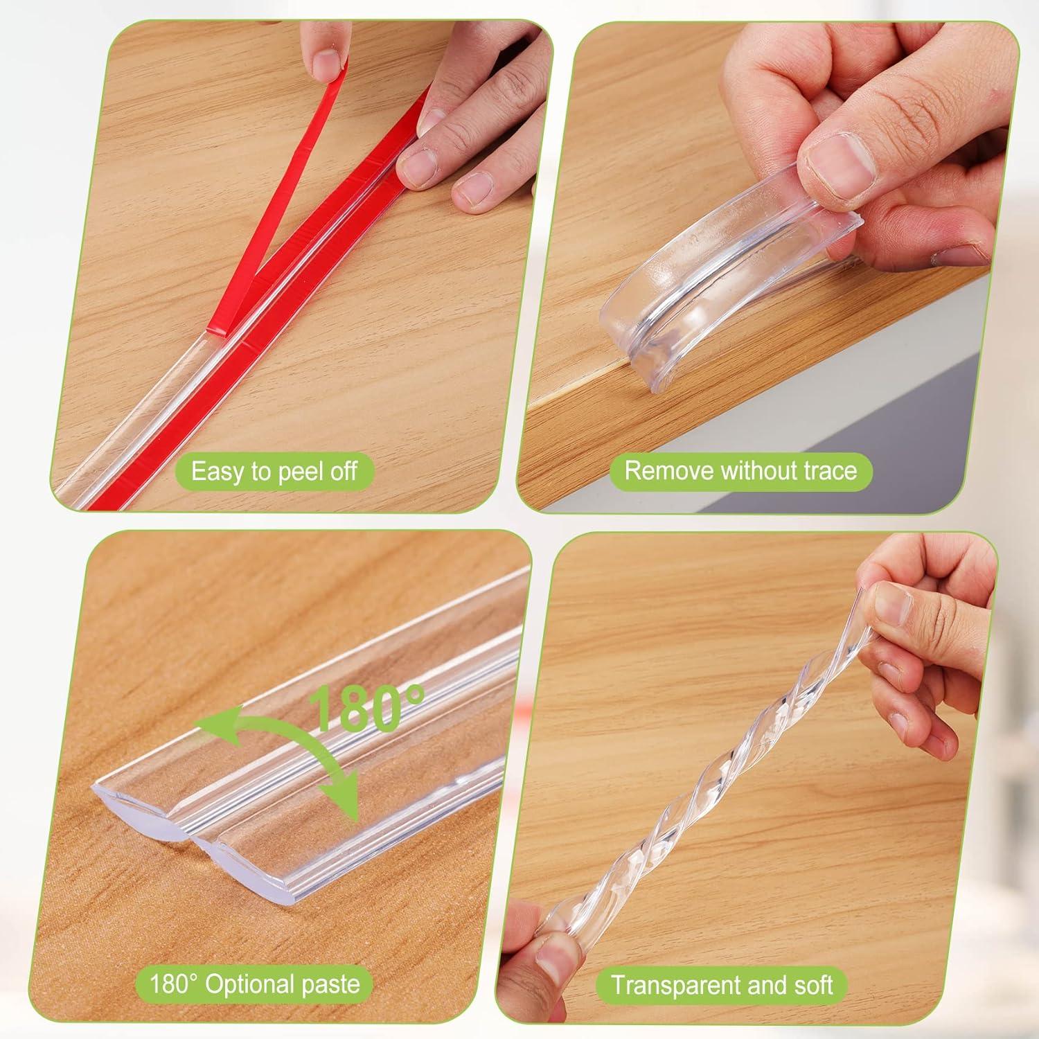 Protectores de Bordes de Mesa Gioriches - 5m Silicona Transparente