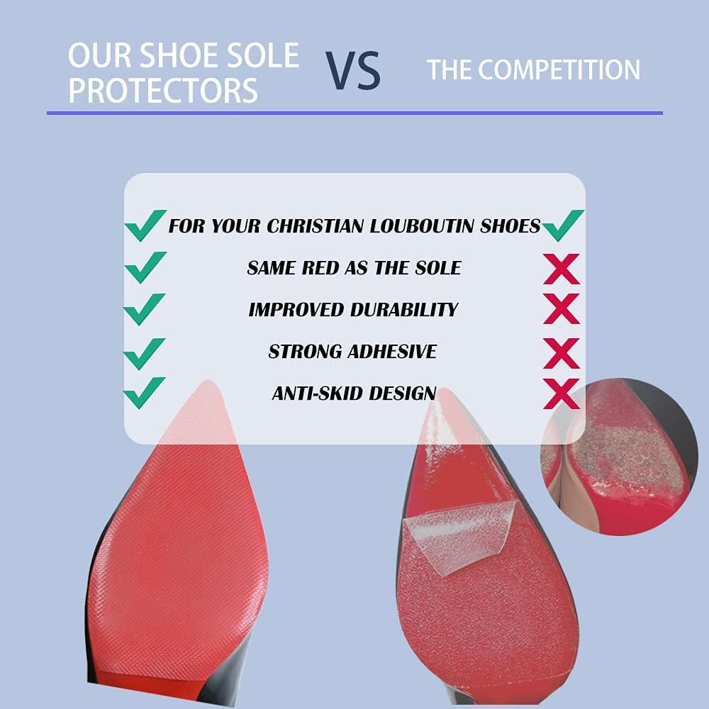 Protectores de Suela de Zapato DR. FOOT Silicona Antideslizante Rojo