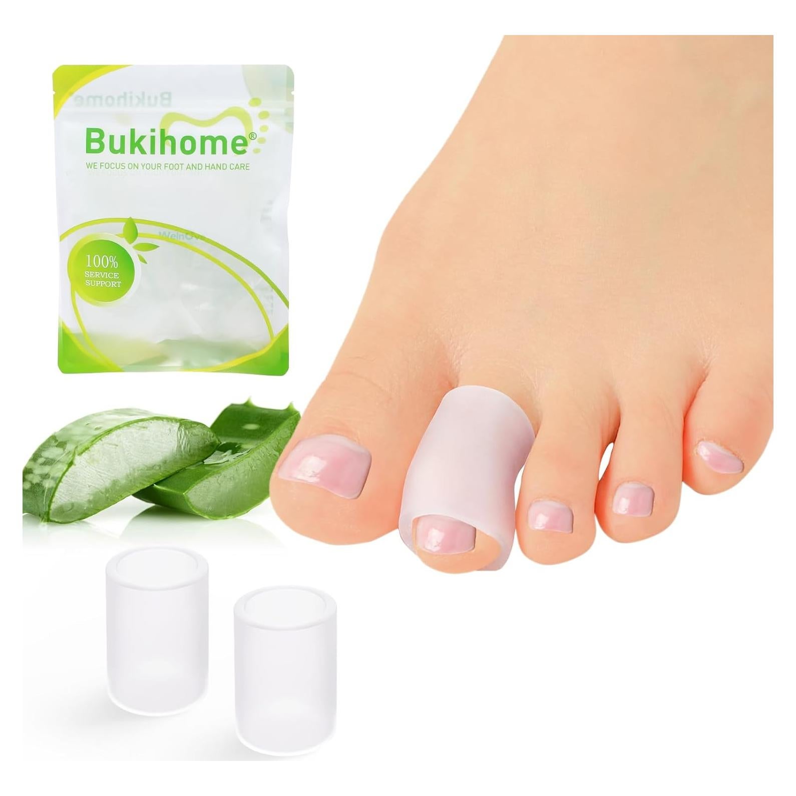 Protectores de Dedos de Silicona Bukihome - 14 Mangas Aloe Vera