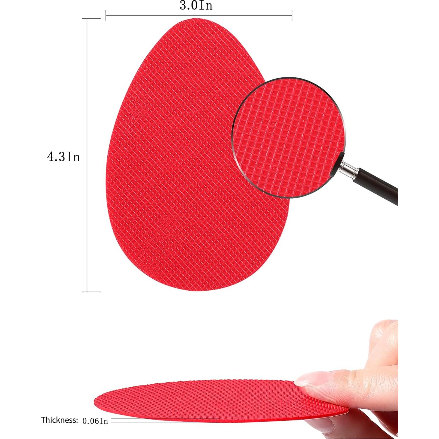 Protectores de Suela Antideslizantes CZBYXA12 para Tacones Rojo