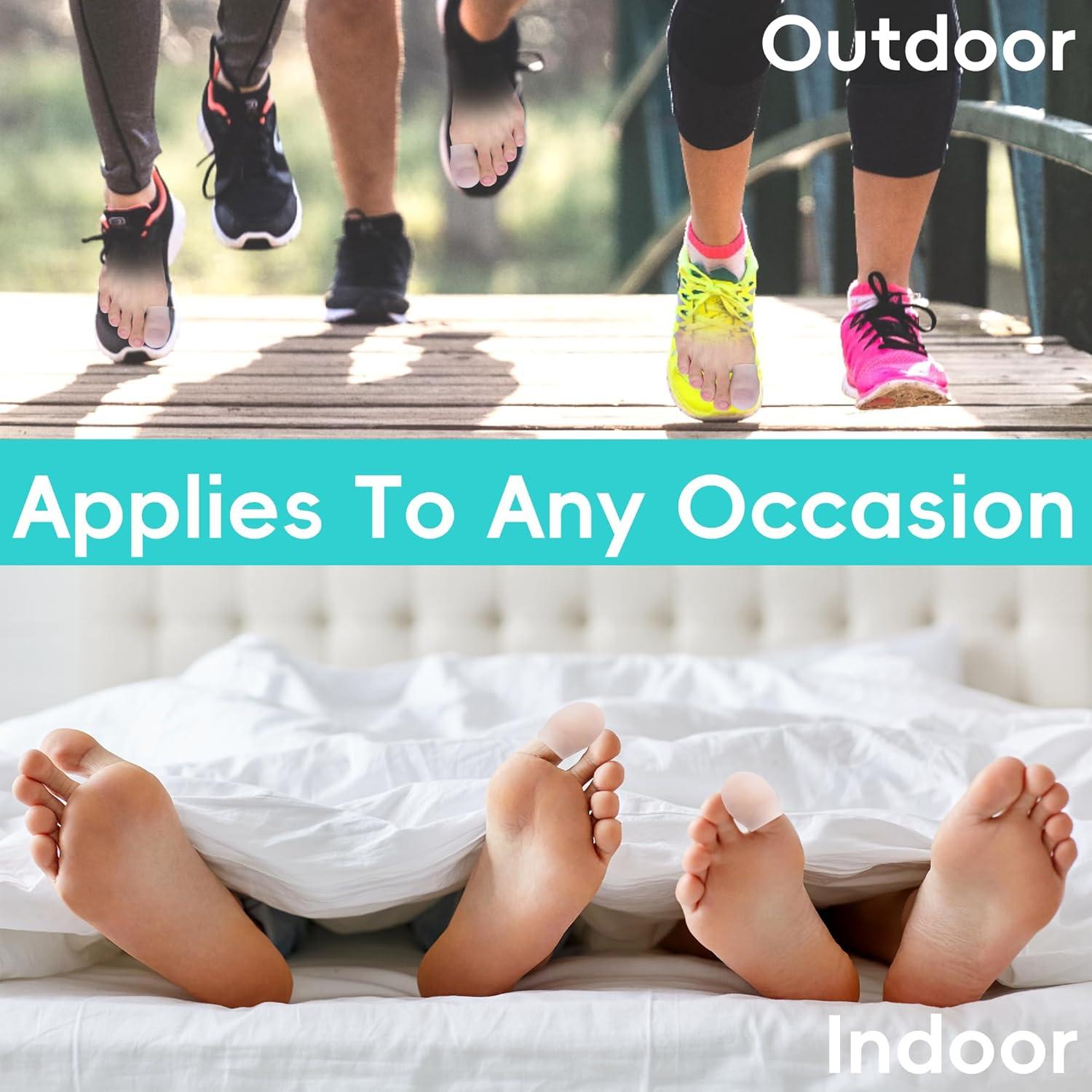 Protectores de Gel para Dedos Grandes Byehambuni - 8 Piezas