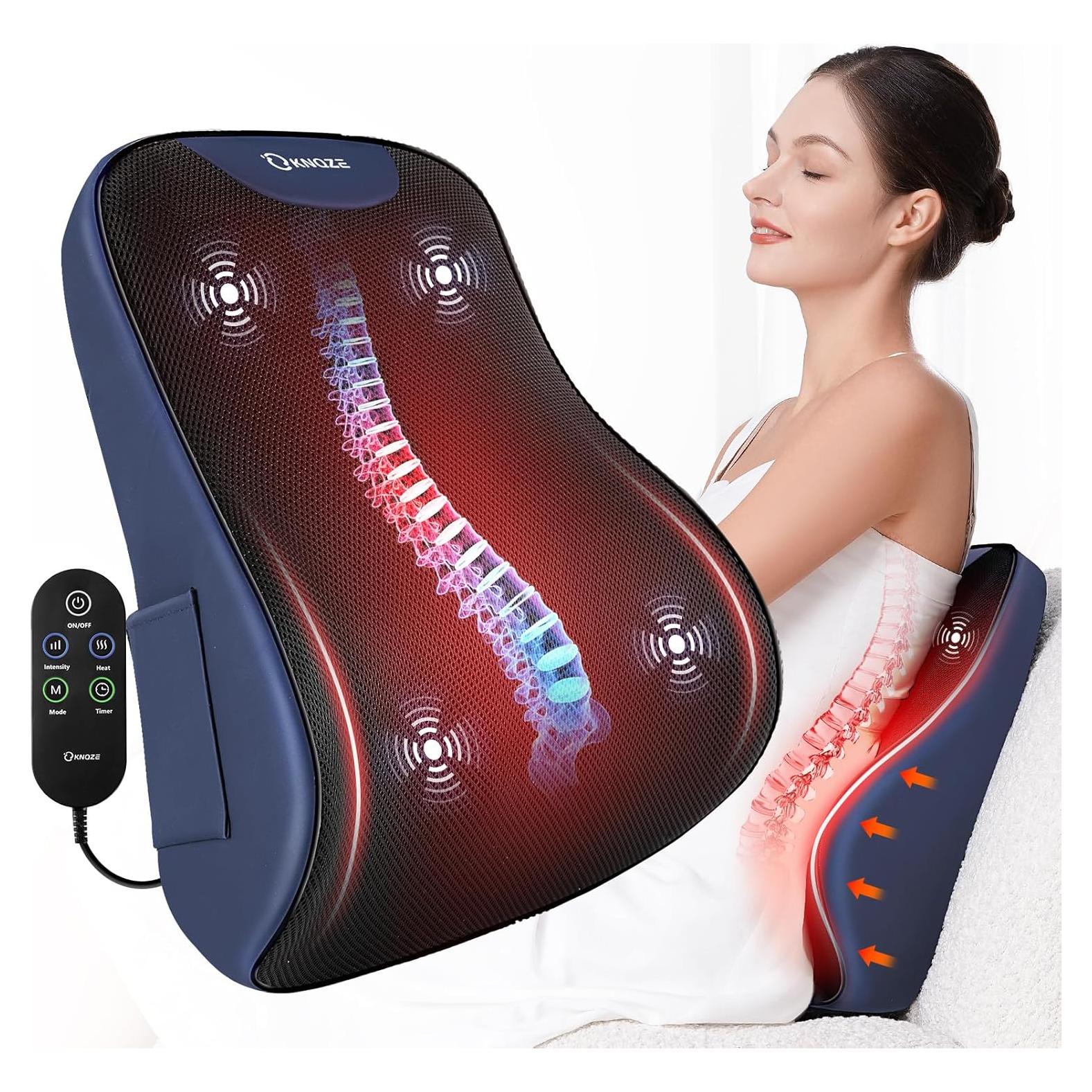 Almohada Lumbar KNQZE KB7 con Calentamiento y Masaje