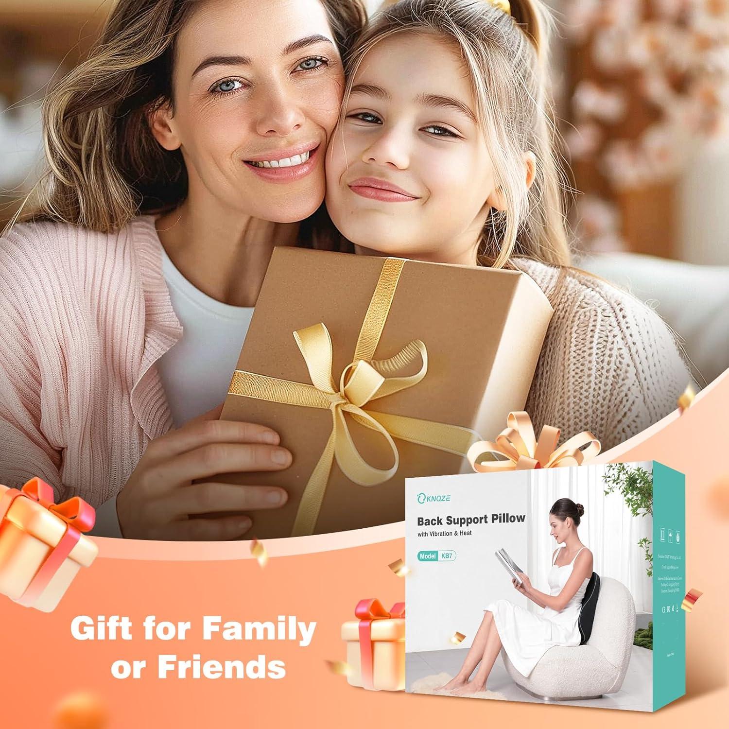 Almohada Lumbar KNQZE KB7 con Calentamiento y Masaje