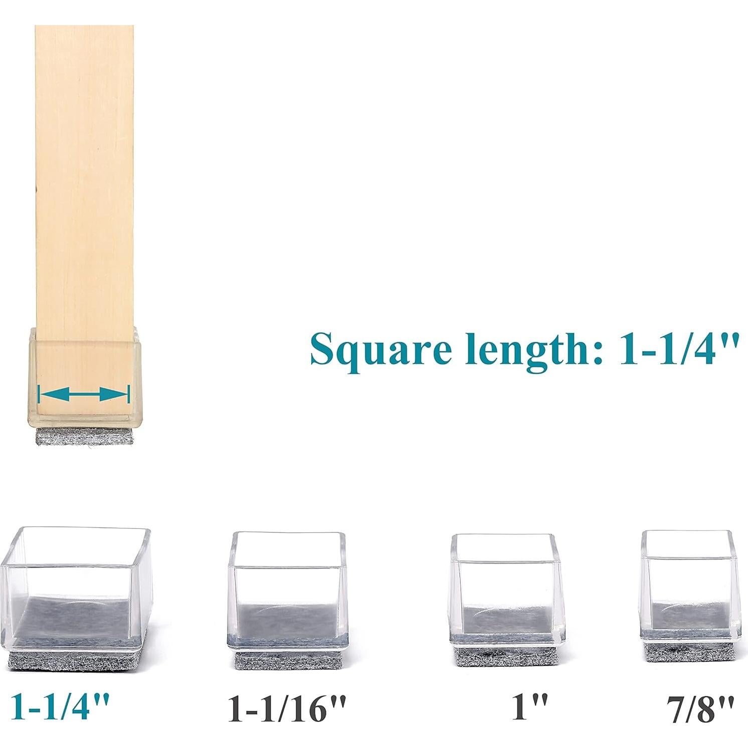 Protectores de Suelo para Patas de Sillas Furnigear 8 Unidades