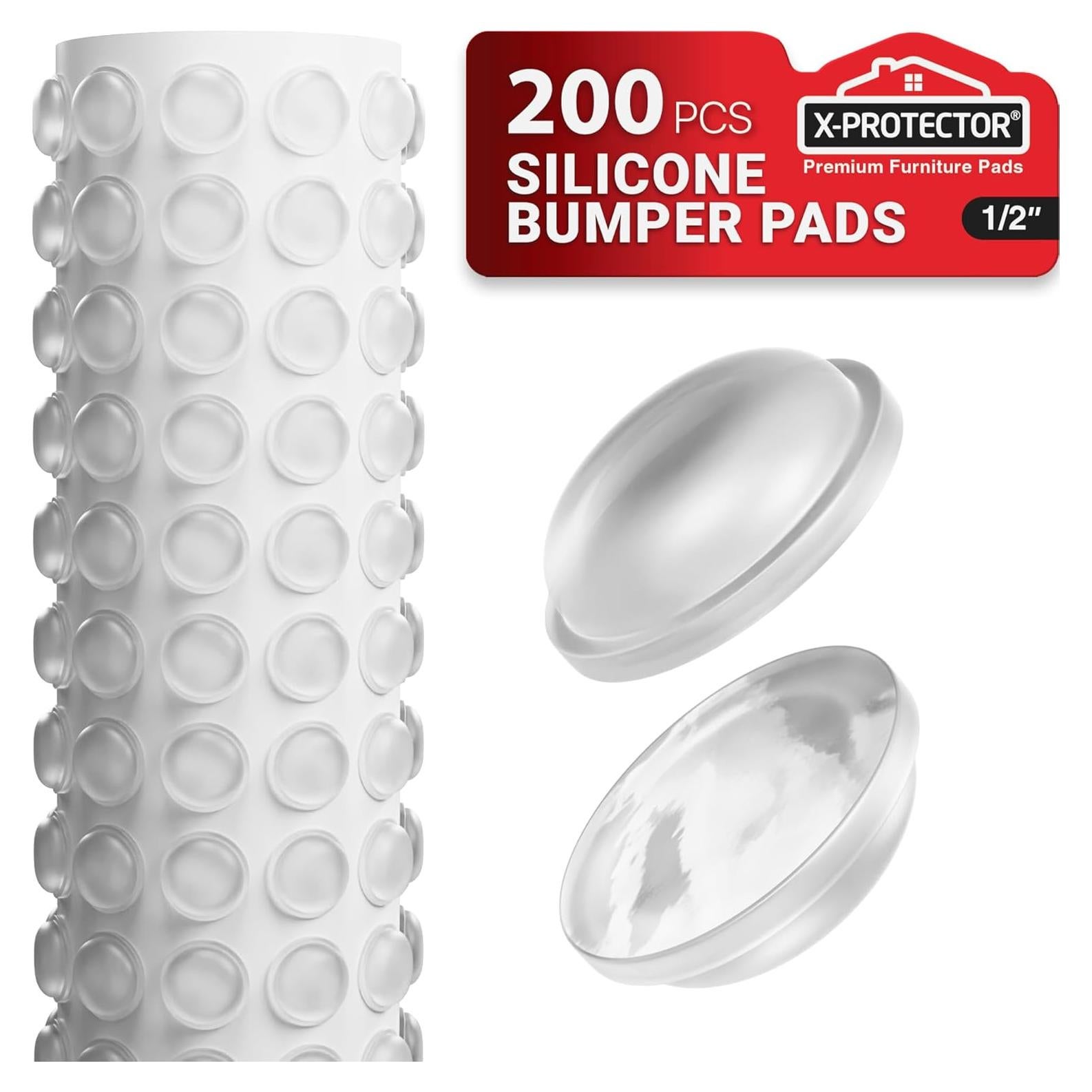 Protectores de Puertas de Gabinete X-PROTECTOR 200 PCS Silicona