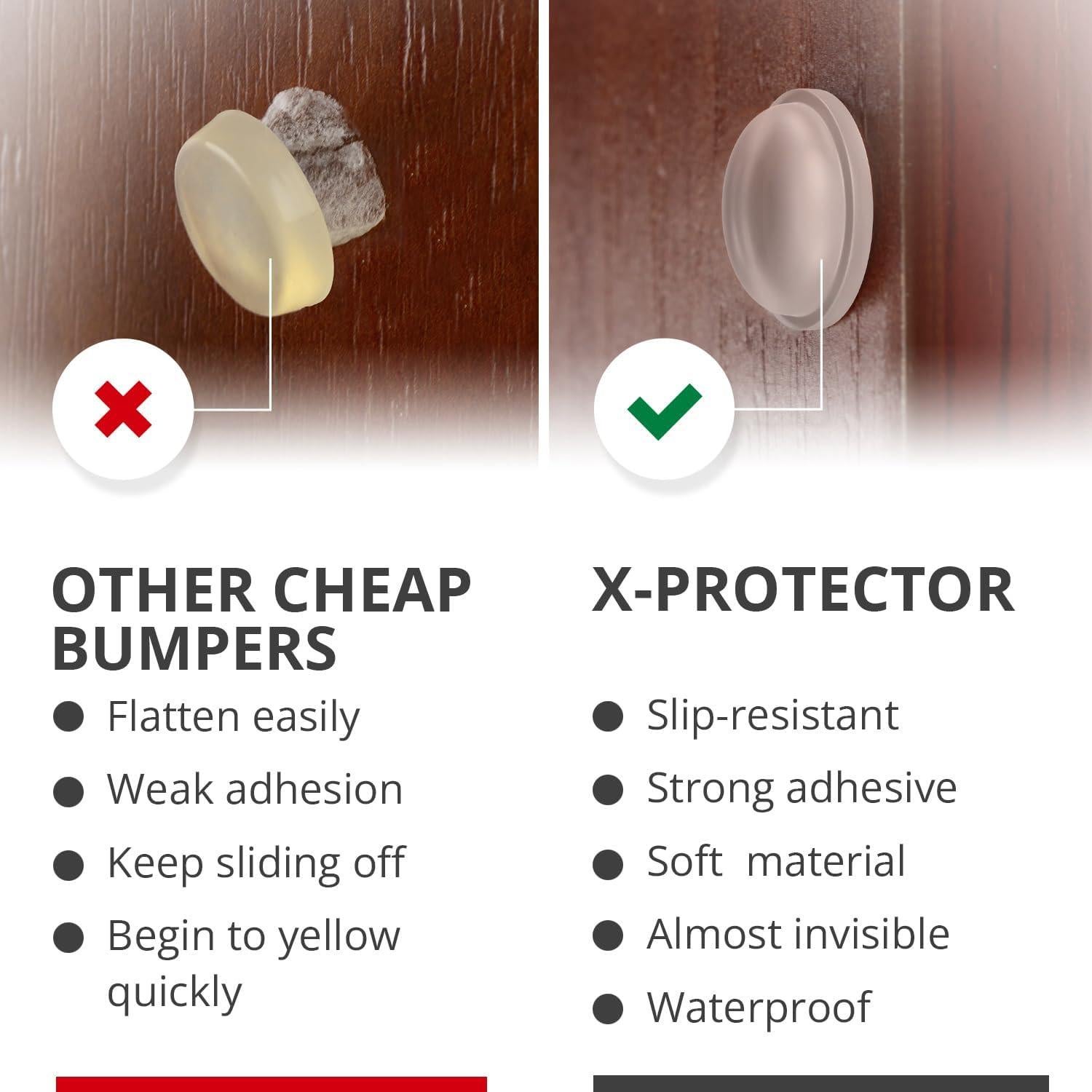 Protectores de Puertas de Gabinete X-PROTECTOR 200 PCS Silicona