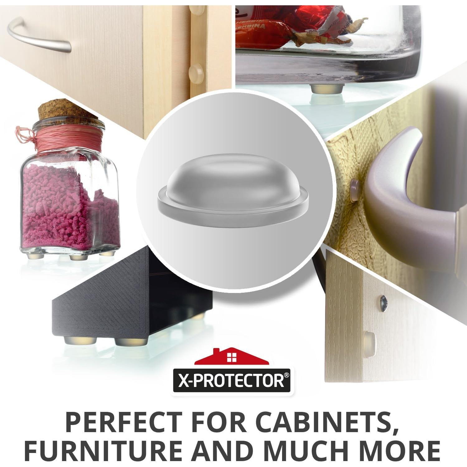 Protectores de Puertas de Gabinete X-PROTECTOR 200 PCS Silicona
