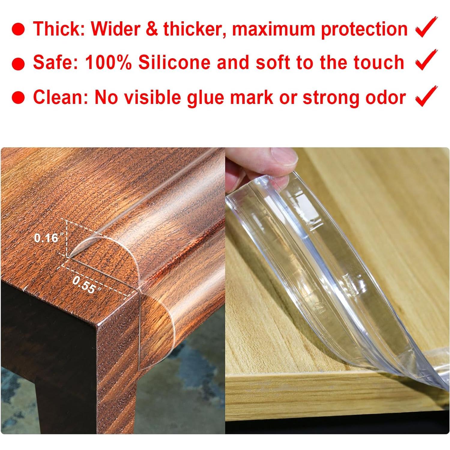 Protector de Esquinas SHIISEWE 2.99m Silicona Transparente