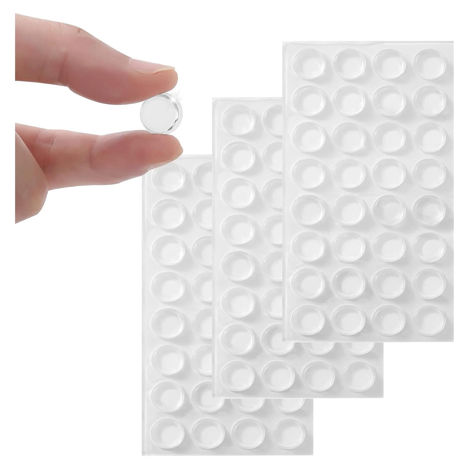 Bumpers de Goma Transparente Furnigear 96 Piezas Antideslizantes