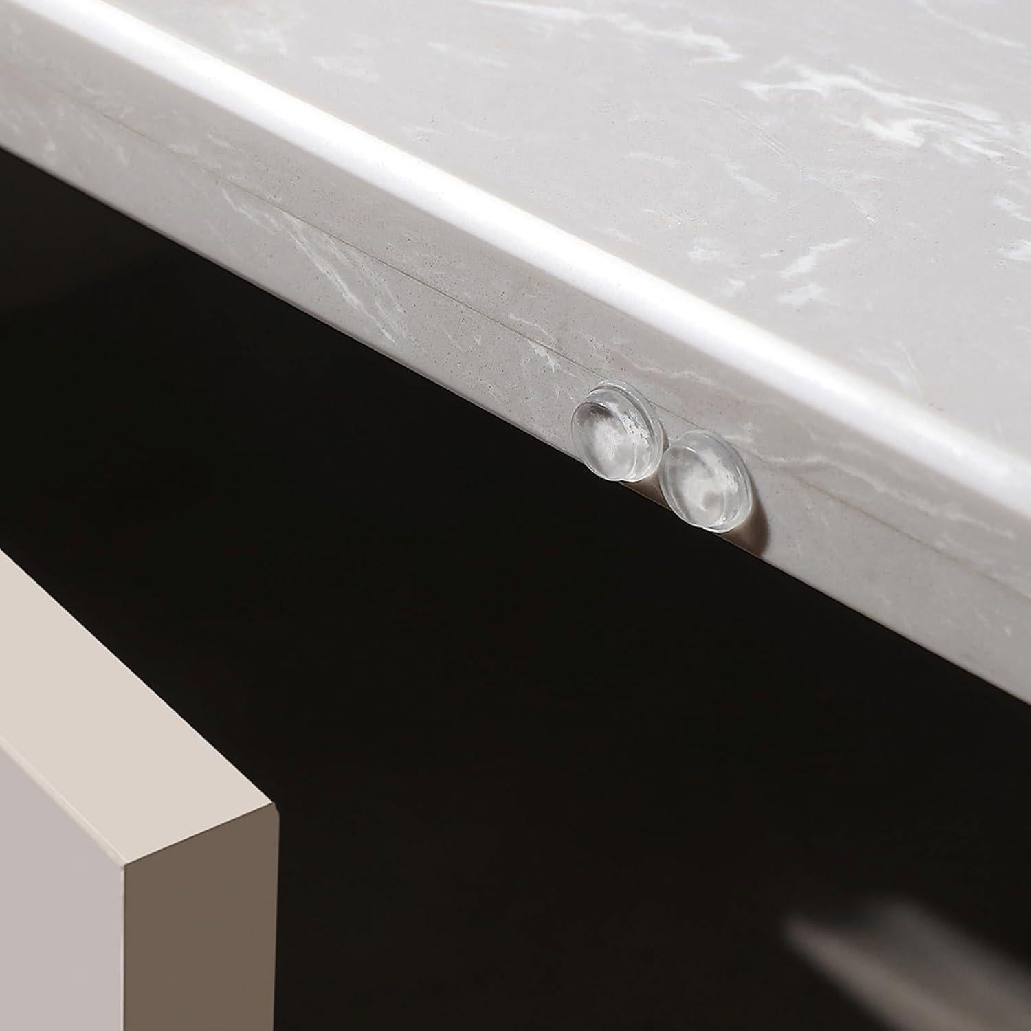 Bumpers de Goma Transparente Furnigear 96 Piezas Antideslizantes