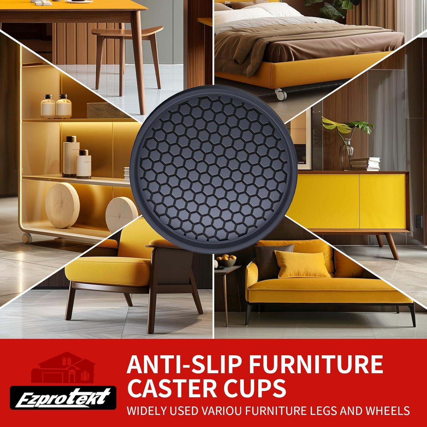 Almohadillas Antideslizantes Ezprotekt 8 Piezas 7.62 cm Negro