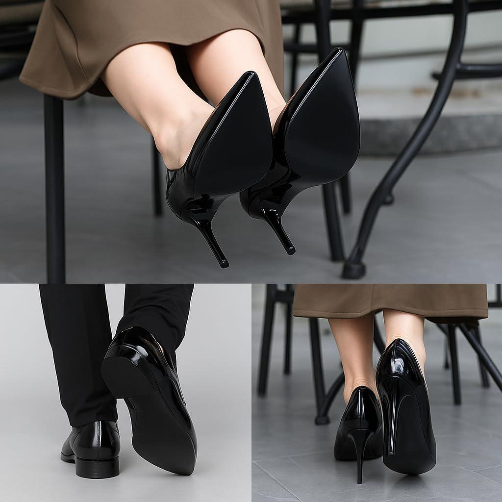 Protector de Suela Negra GQTJP 39 cm para Tacones y Zapatillas