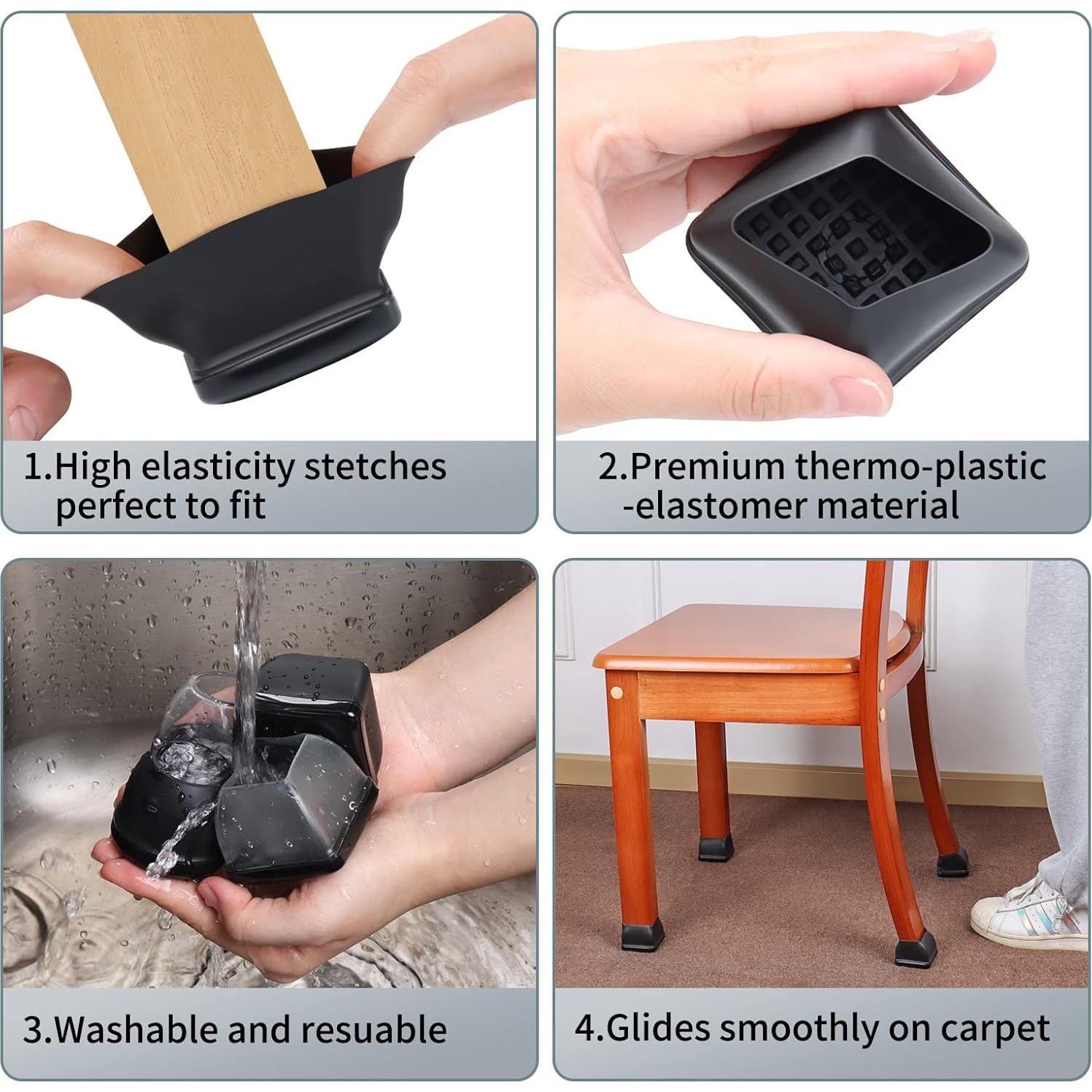 Deslizadores de Teflón Ezprotekt XL para Patas de Muebles 8 Pcs