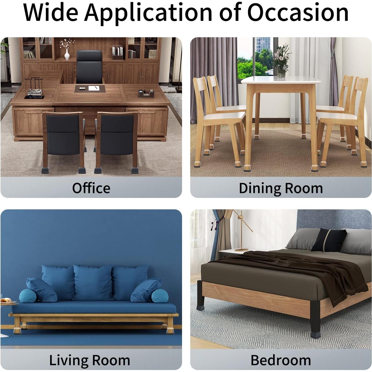 Deslizadores de Teflón Ezprotekt XL para Patas de Muebles 8 Pcs