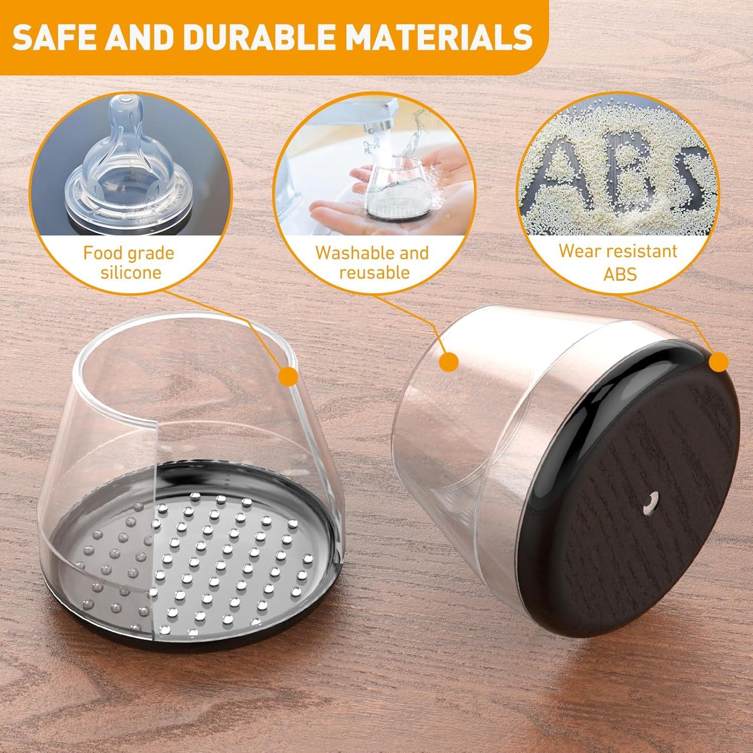 Deslizadores de Muebles CHWM 24 PCS para Alfombra Redondos