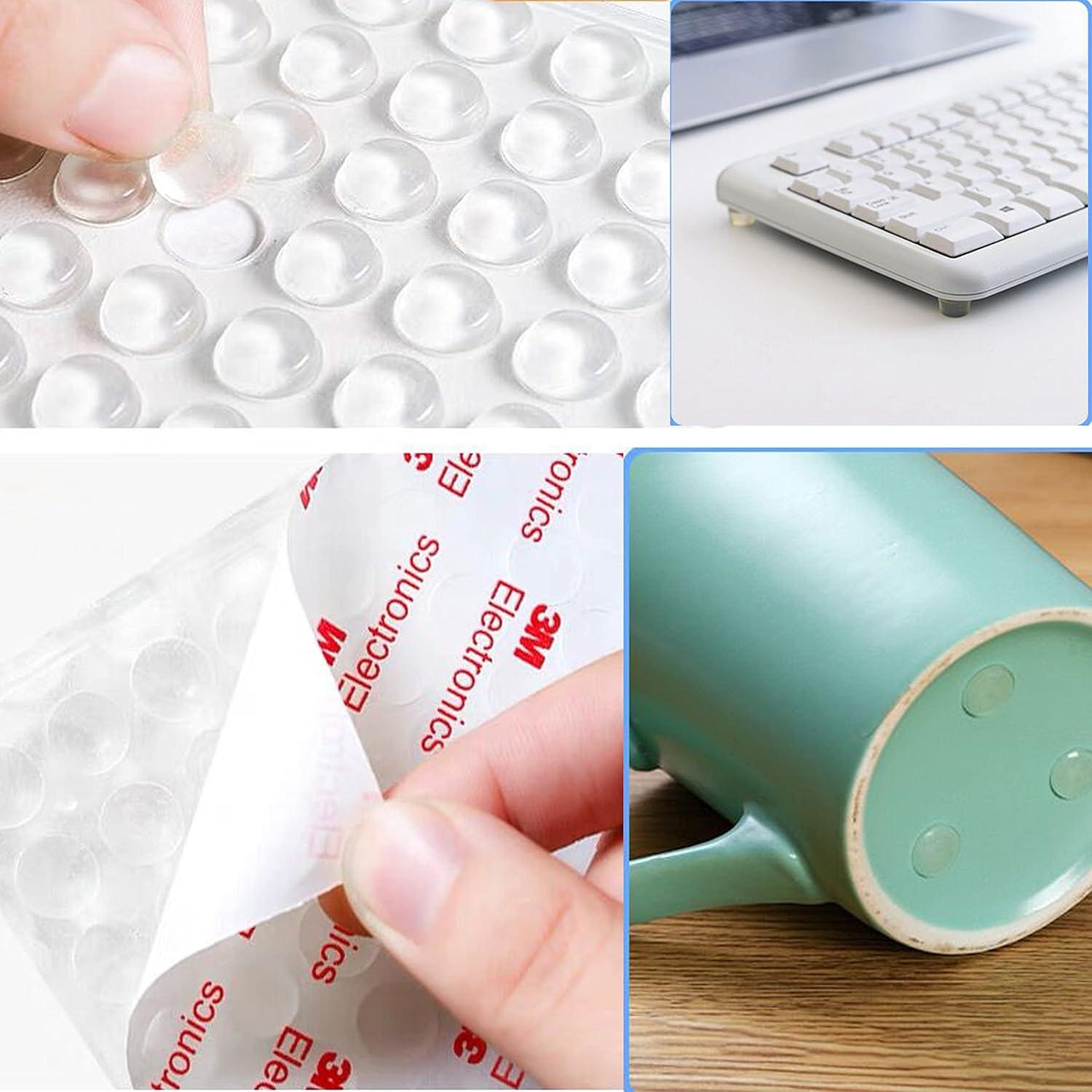 100 Topes de Puerta de Silicona Autoadhesivos Monochef 12.7mm