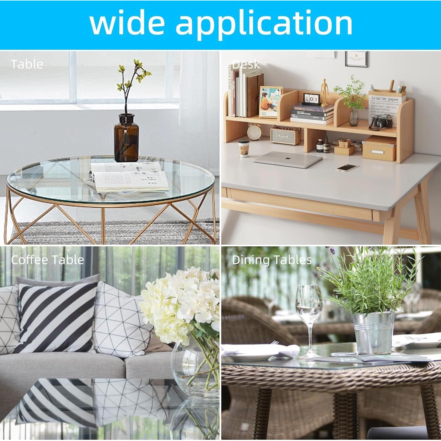 Almohadillas Antideslizantes para Mesas de Vidrio Pretwad - 50 Piezas