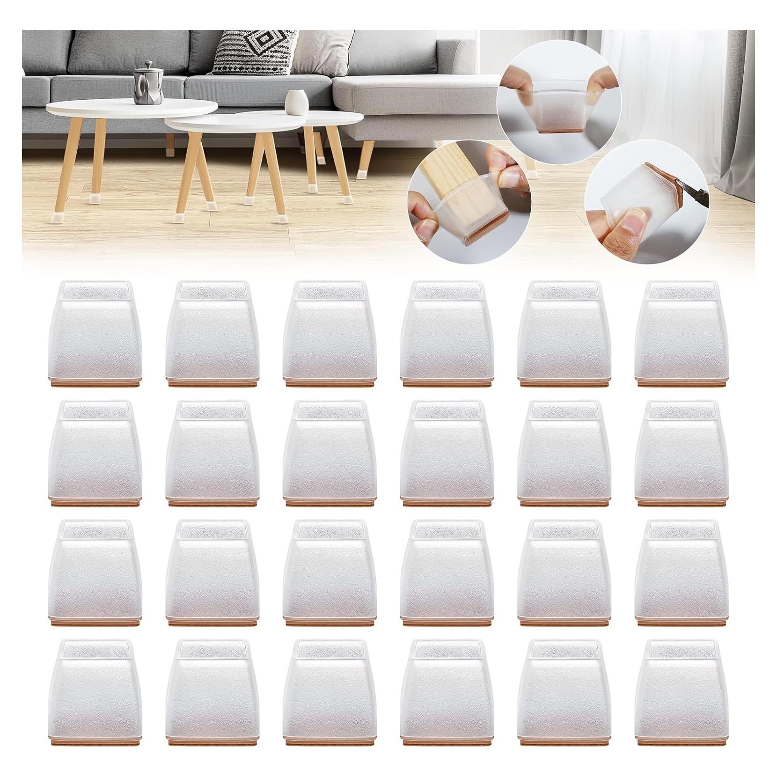 24 Protectores de Suelo Silicona MAYZOLOP Cuadrados 28-37 mm