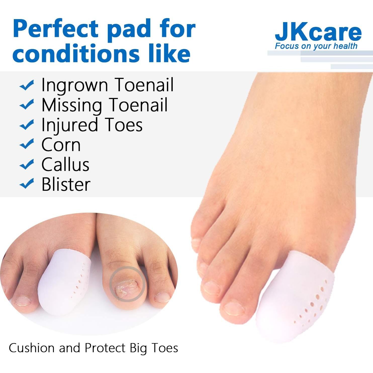 JKcare 10 Protectores de Dedos Grandes con Agujeros Transpirables