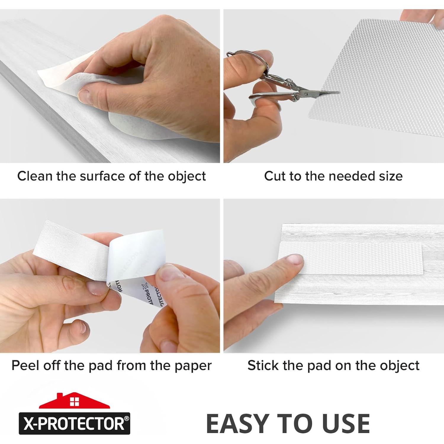 Almohadilla Antideslizante X-Protector 40x4 cm Silicona Blanca