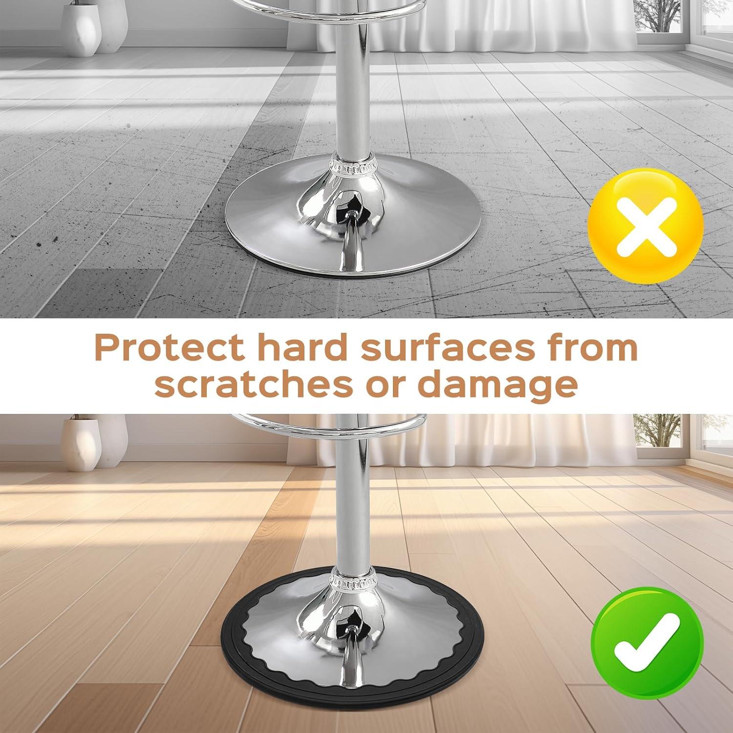 Protector de Piernas de Taburete Dazhuocs 2 Pcs Silicona Ajustable