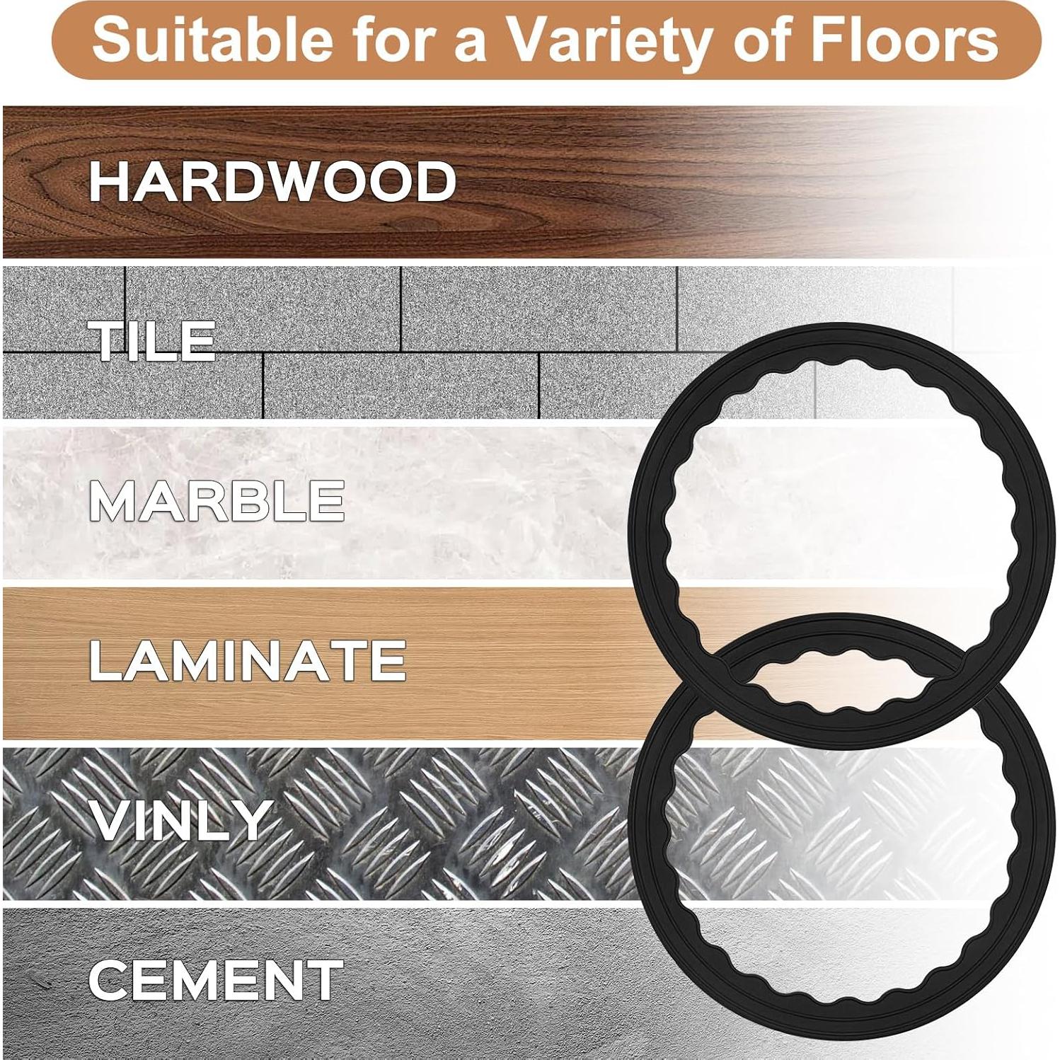 Protector de Piernas de Taburete Dazhuocs 2 Pcs Silicona Ajustable