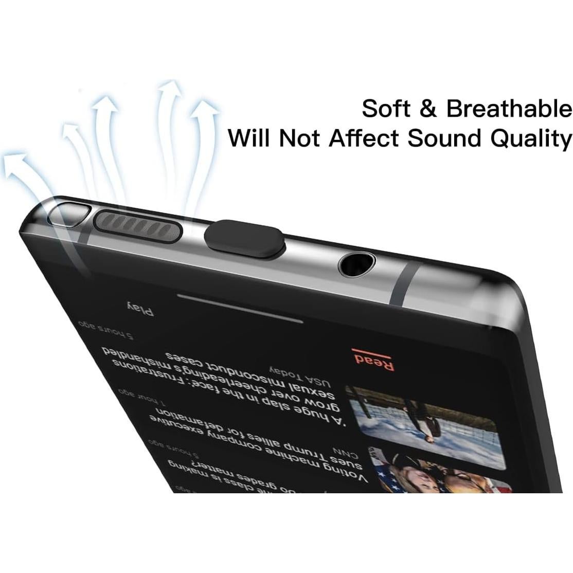 Set 5 Tapones Anti Polvo USB C + Pegatinas Altavoz - imComor