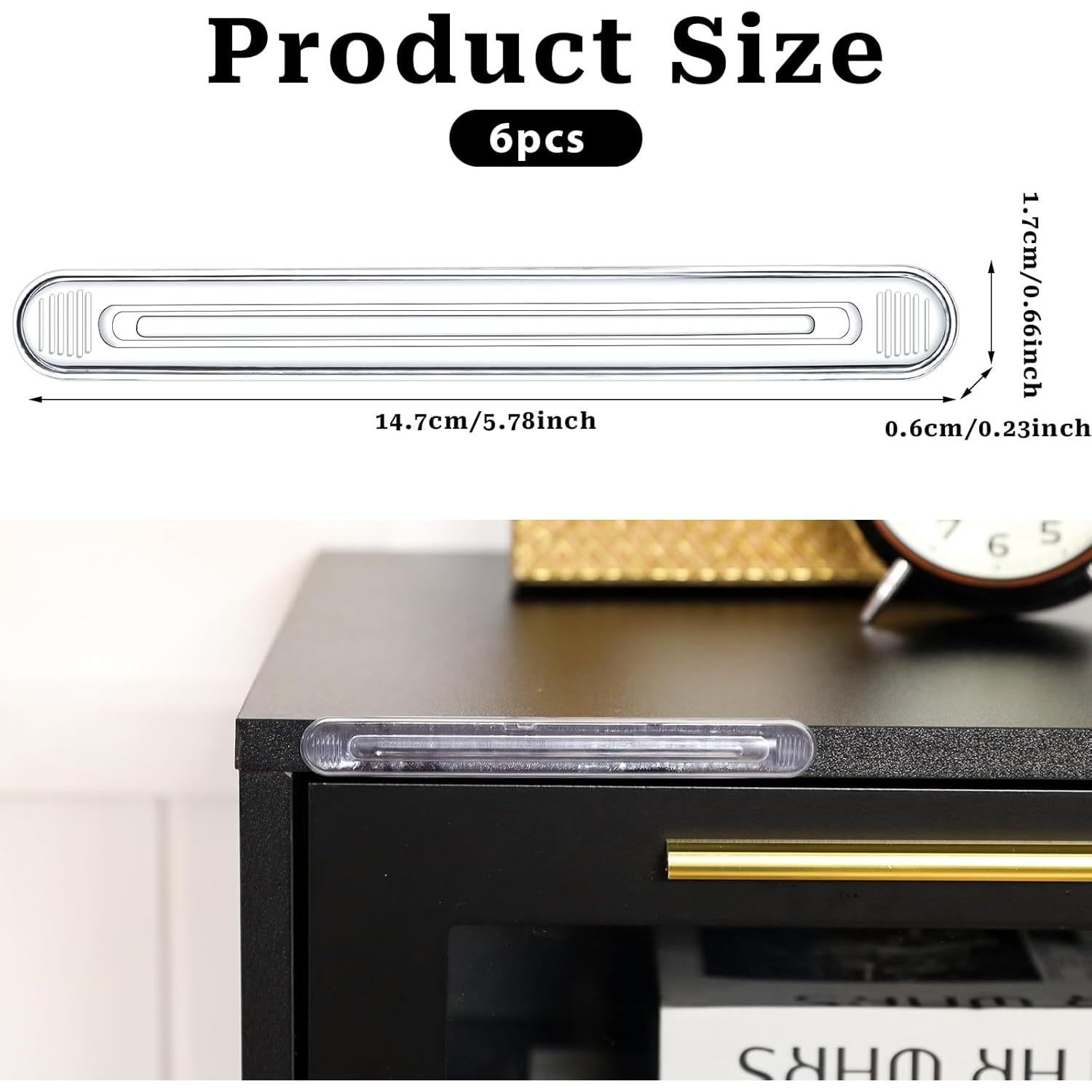 Protector de Pared de Silla MOZEAT LENS - 6 Bumpers Transparentes de PVC