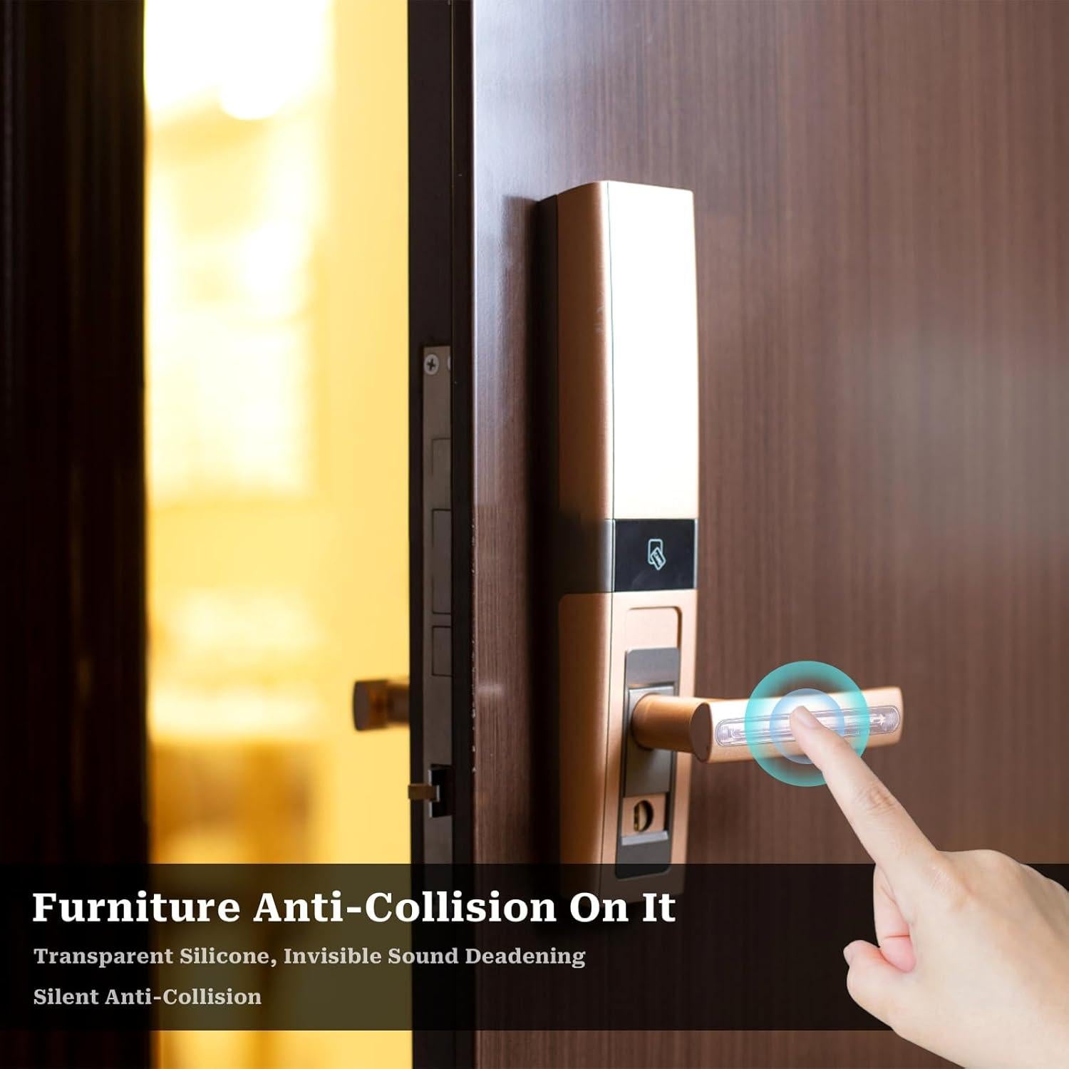 Protector de Pared de Silla MOZEAT LENS - 6 Bumpers Transparentes de PVC