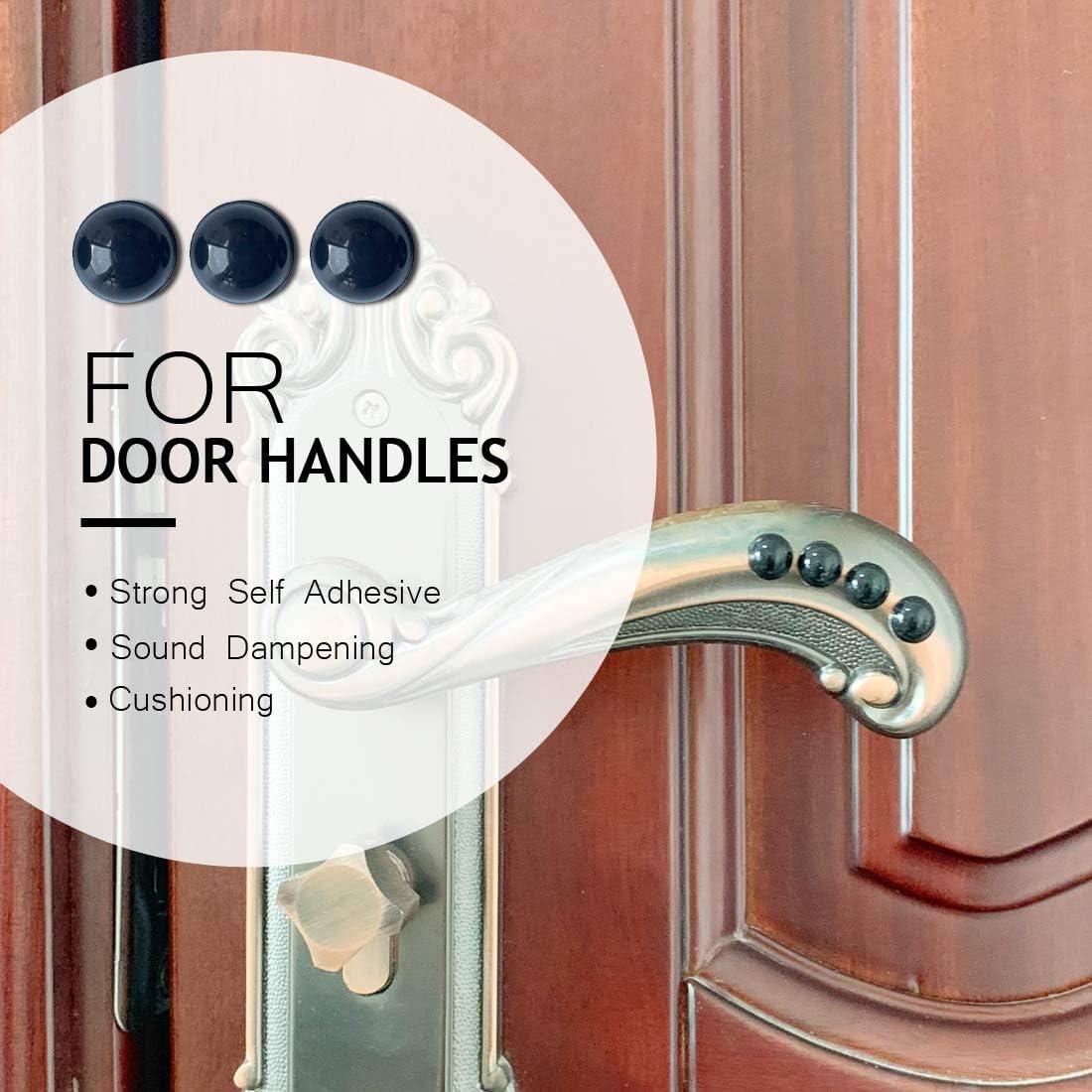 Paquete de 100 Almohadillas Adhesivas de Silicona para Muebles - Negro