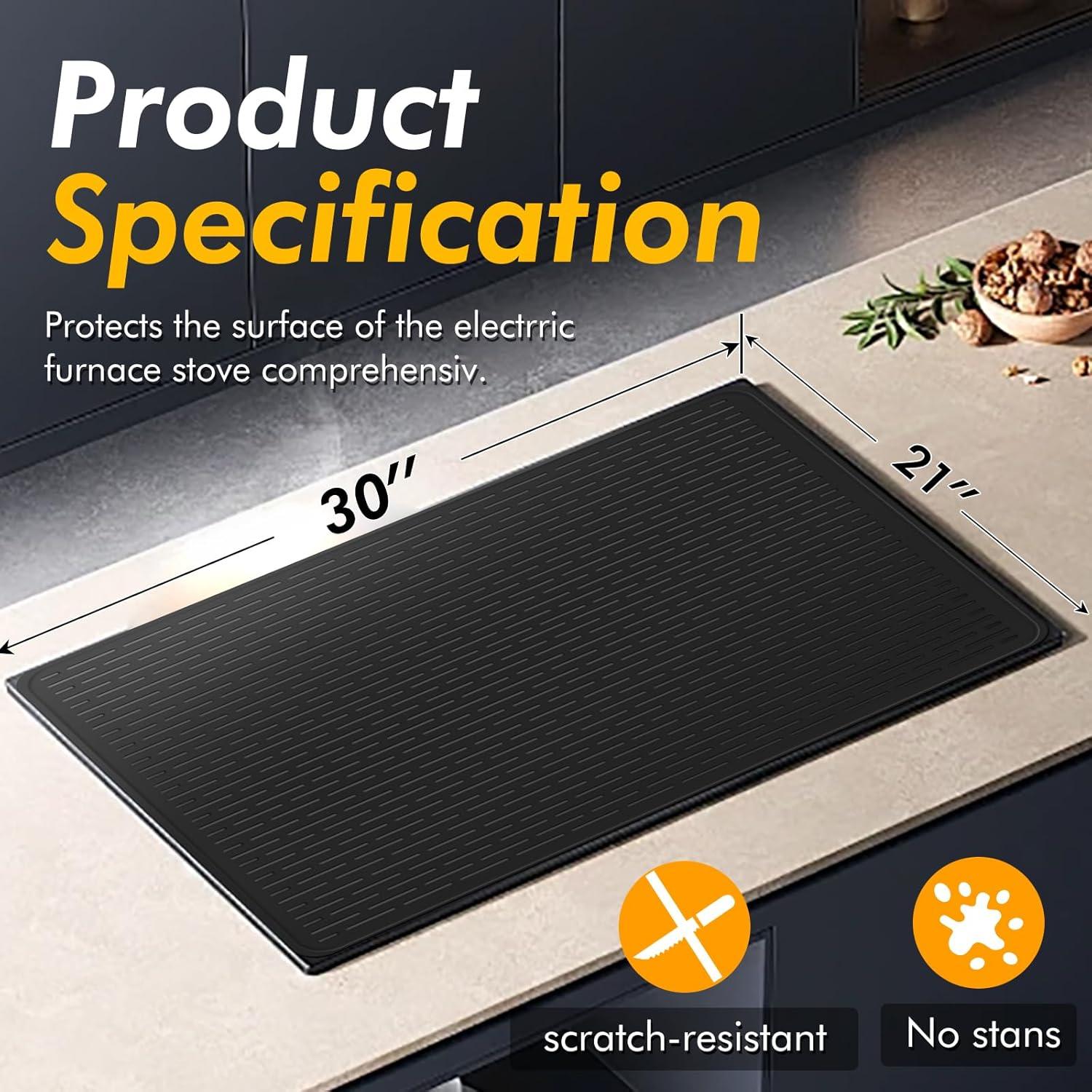 Cubierta de Estufa Eléctrica XL Silicona 76x53 cm Protector