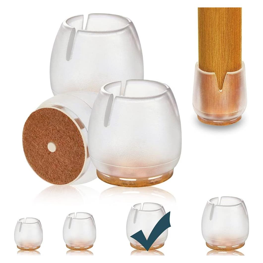 32 Protectores de Patas de Sillas Silicona Antideslizantes