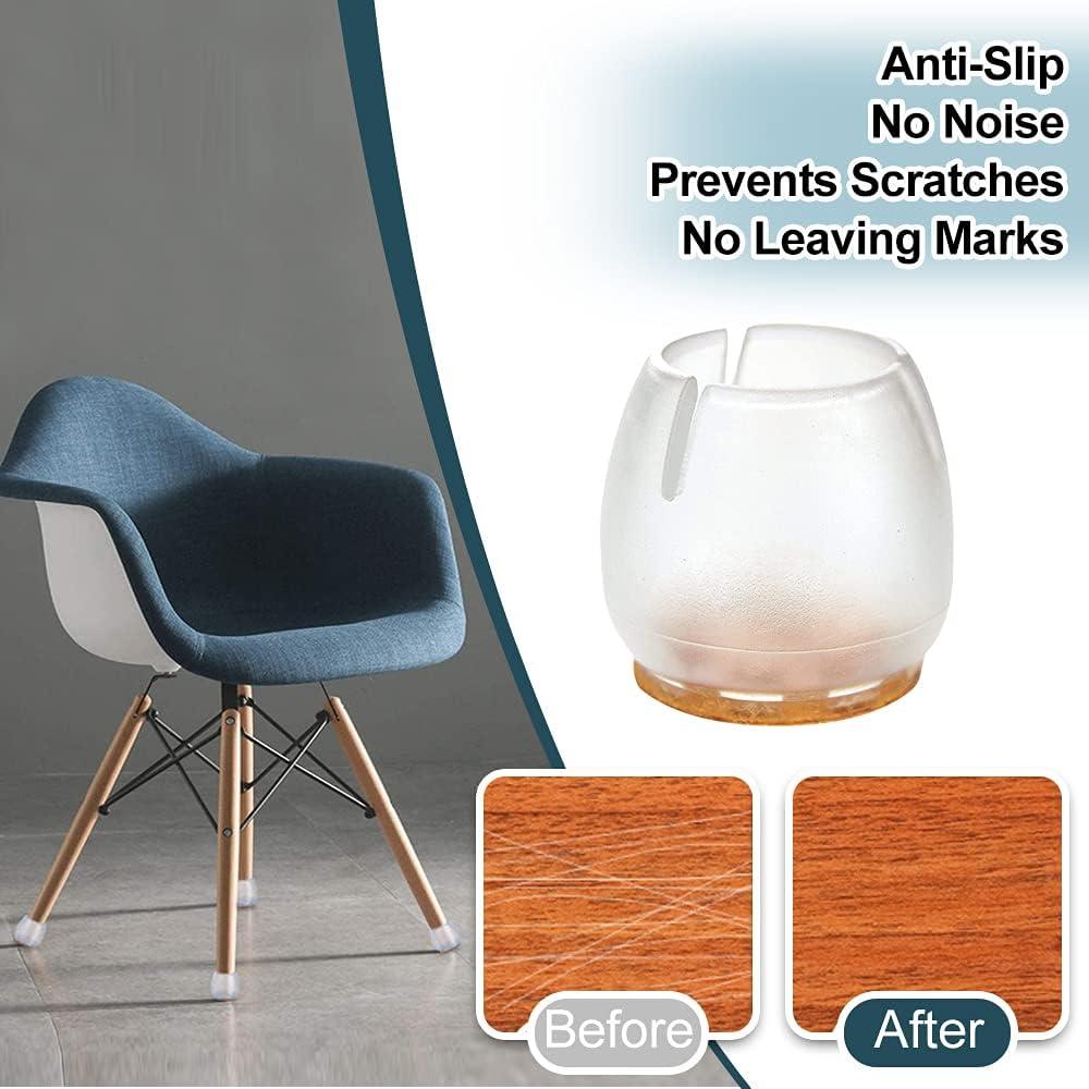 32 Protectores de Patas de Sillas Silicona Antideslizantes