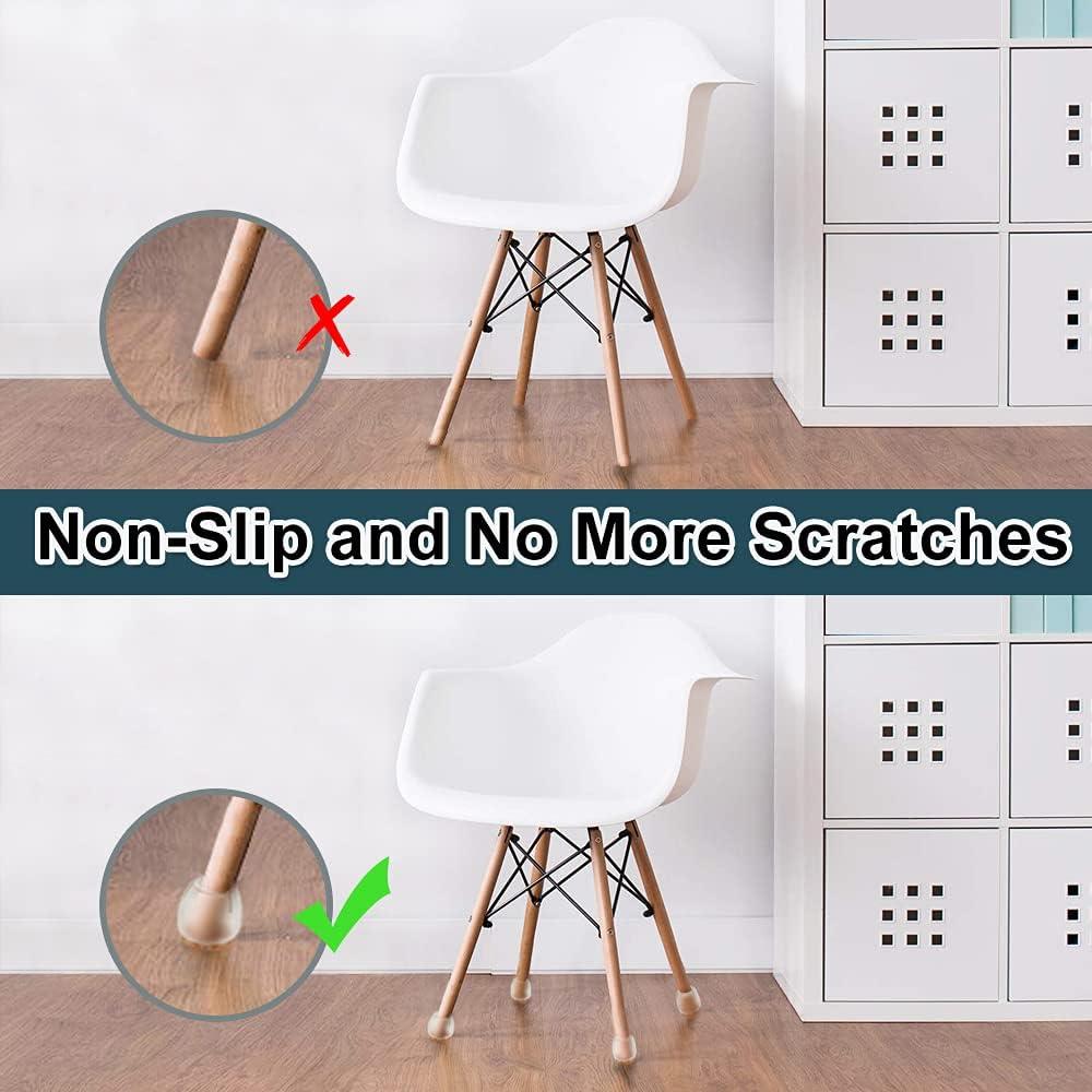32 Protectores de Patas de Sillas Silicona Antideslizantes