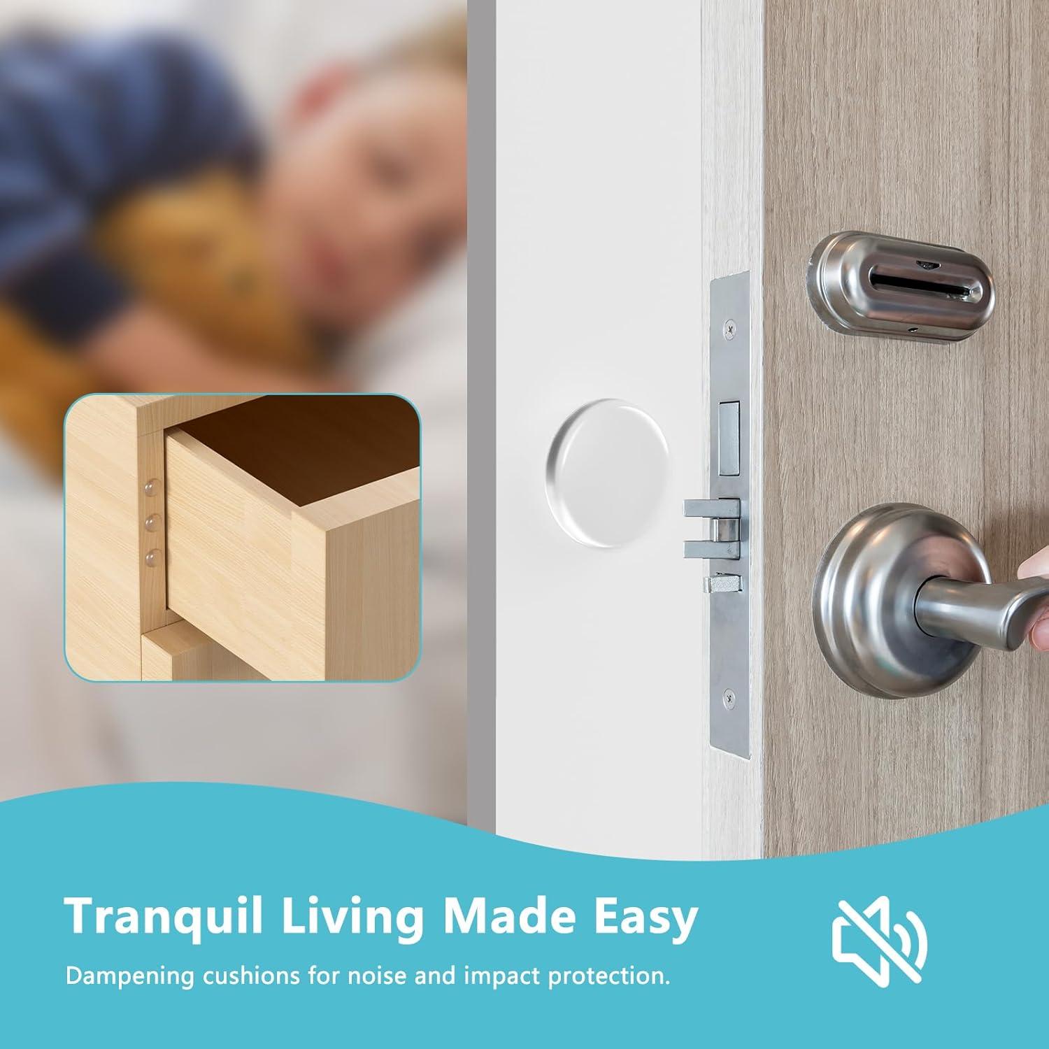 Topes de puerta y protectores de gabinete LveSunny 98Pcs