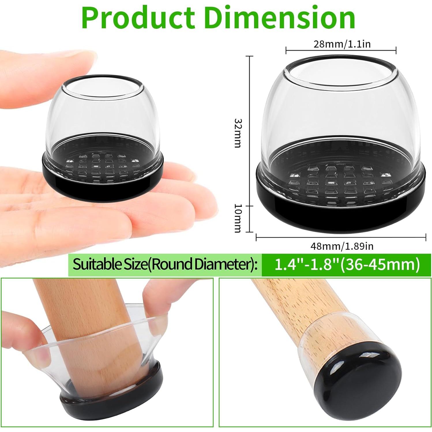 Deslizadores de Muebles GAGUIUP 16PCS Redondos XL 3.5cm