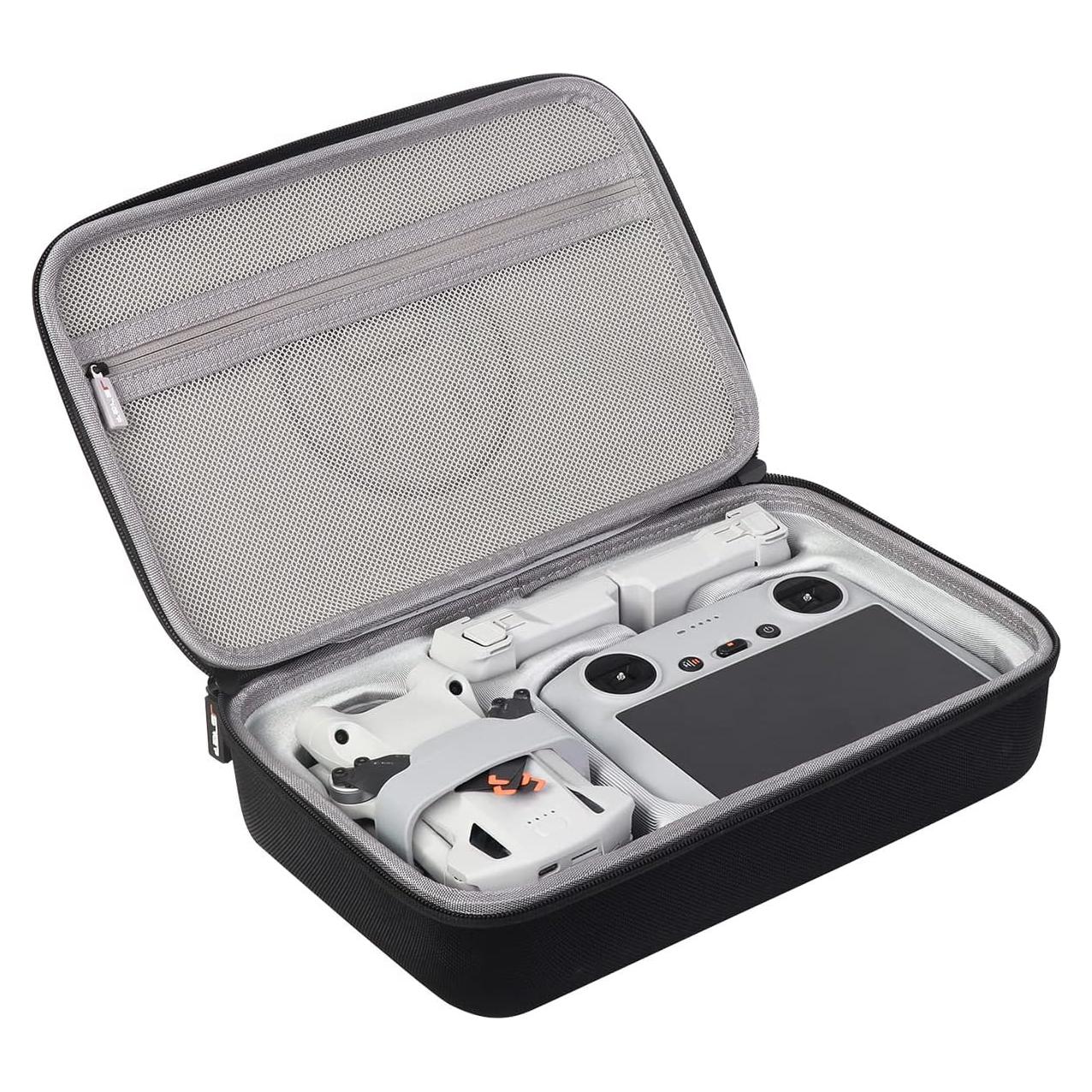 JSVER Carrying Case for DJI Mini 3 Pro/Mini 3 - Hard Shell Travel Storage Case With RC/RC-N1 Remote Controller and Accessories
