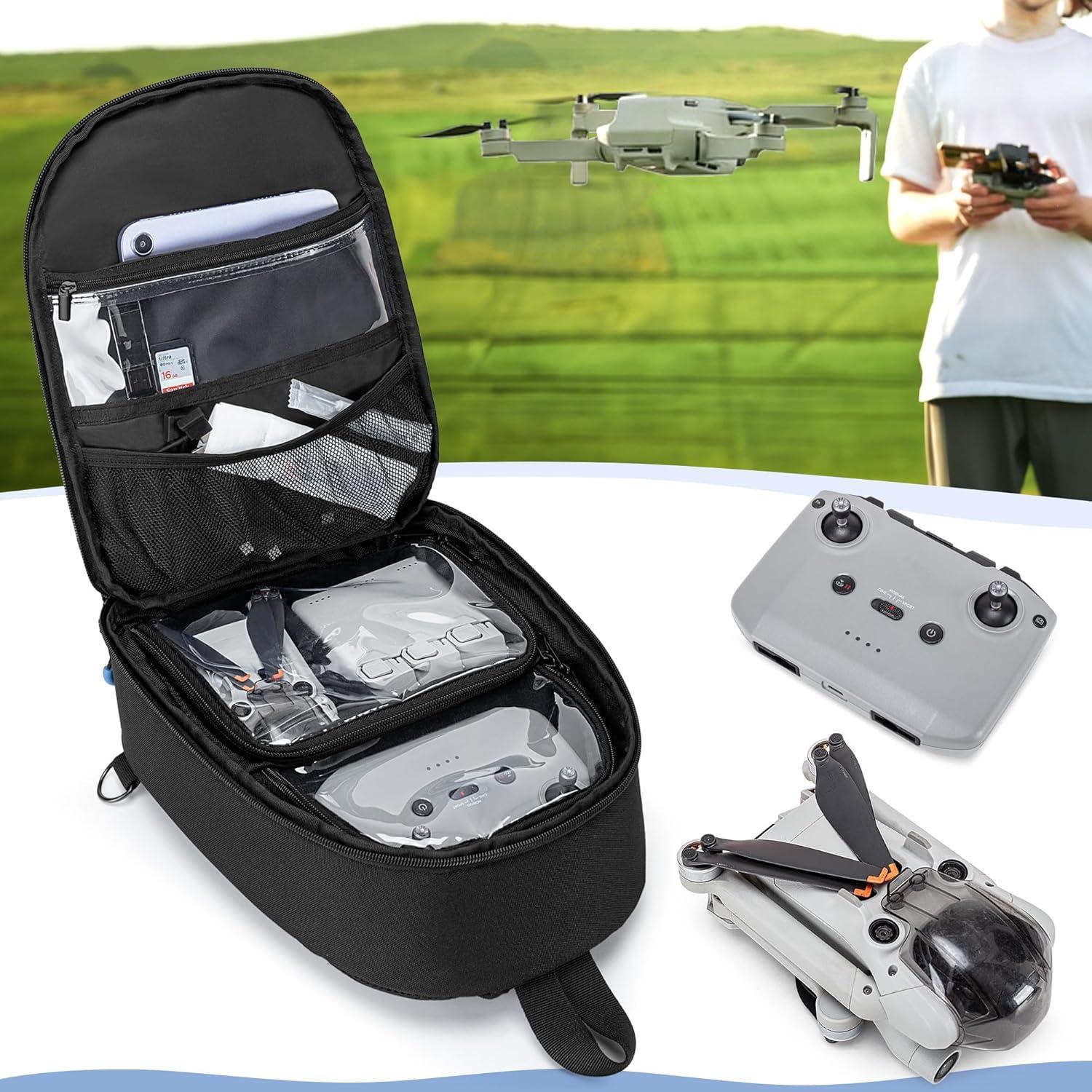 Funda de Transporte PGmoon para Dron DJI Mini 3/4 Pro - Organizador