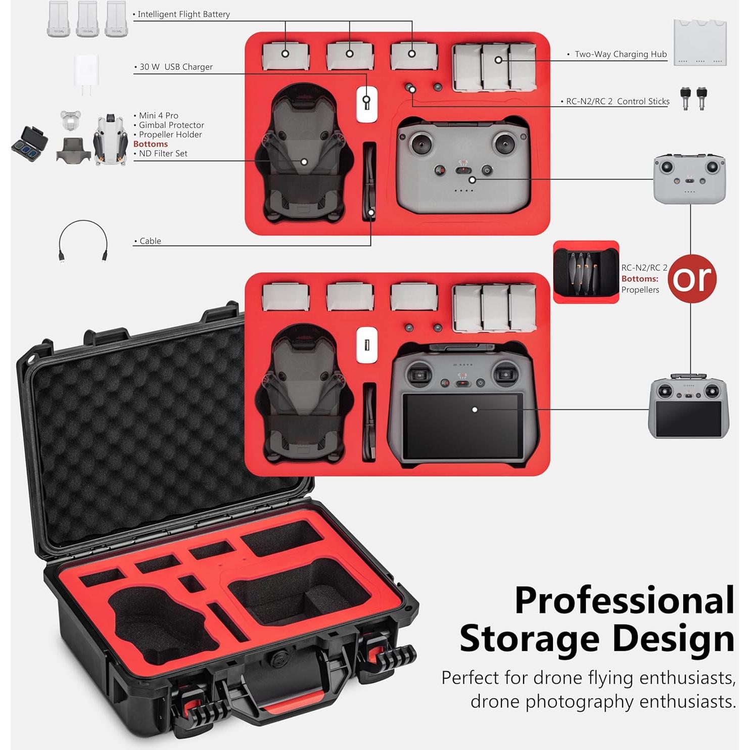 Estuche Duro Impermeable STARTRC para DJI Mini 4 Pro/3