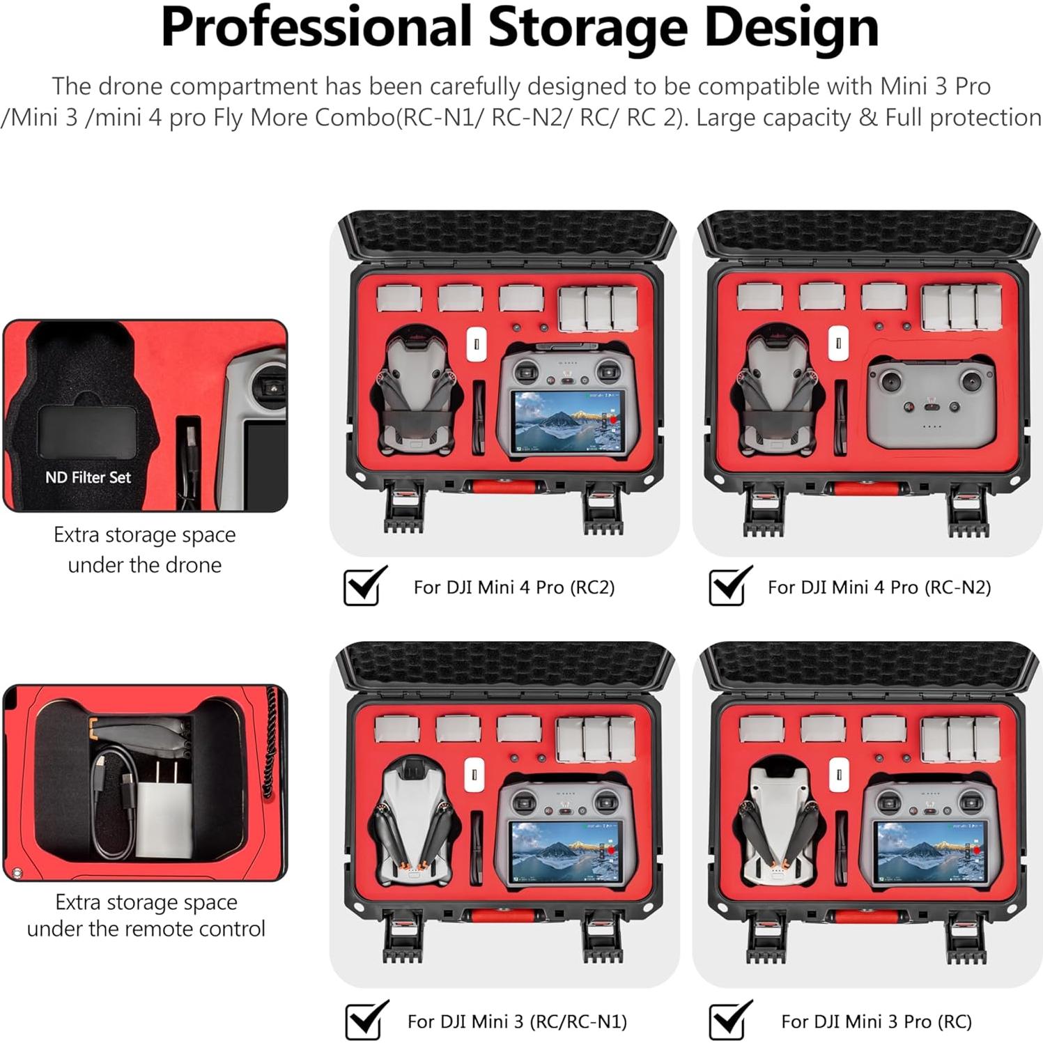 Estuche Duro Impermeable STARTRC para DJI Mini 4 Pro/3